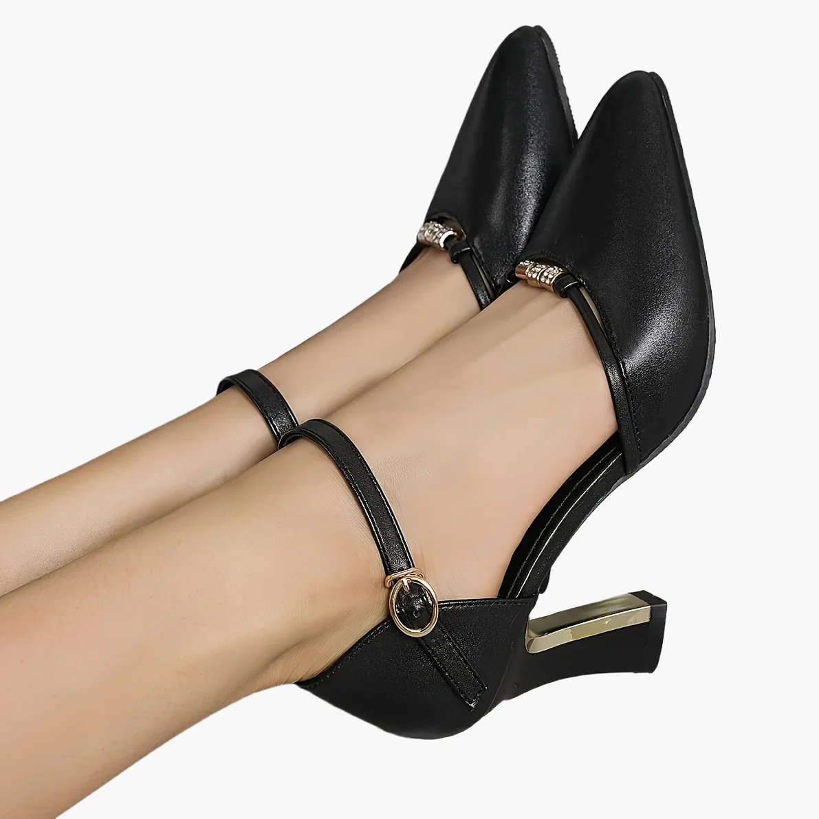 Damen Elegante Pumps mit Blockabsatz und Riemchen – Perfekt für Alltag und festliche Anlässe - Image 11