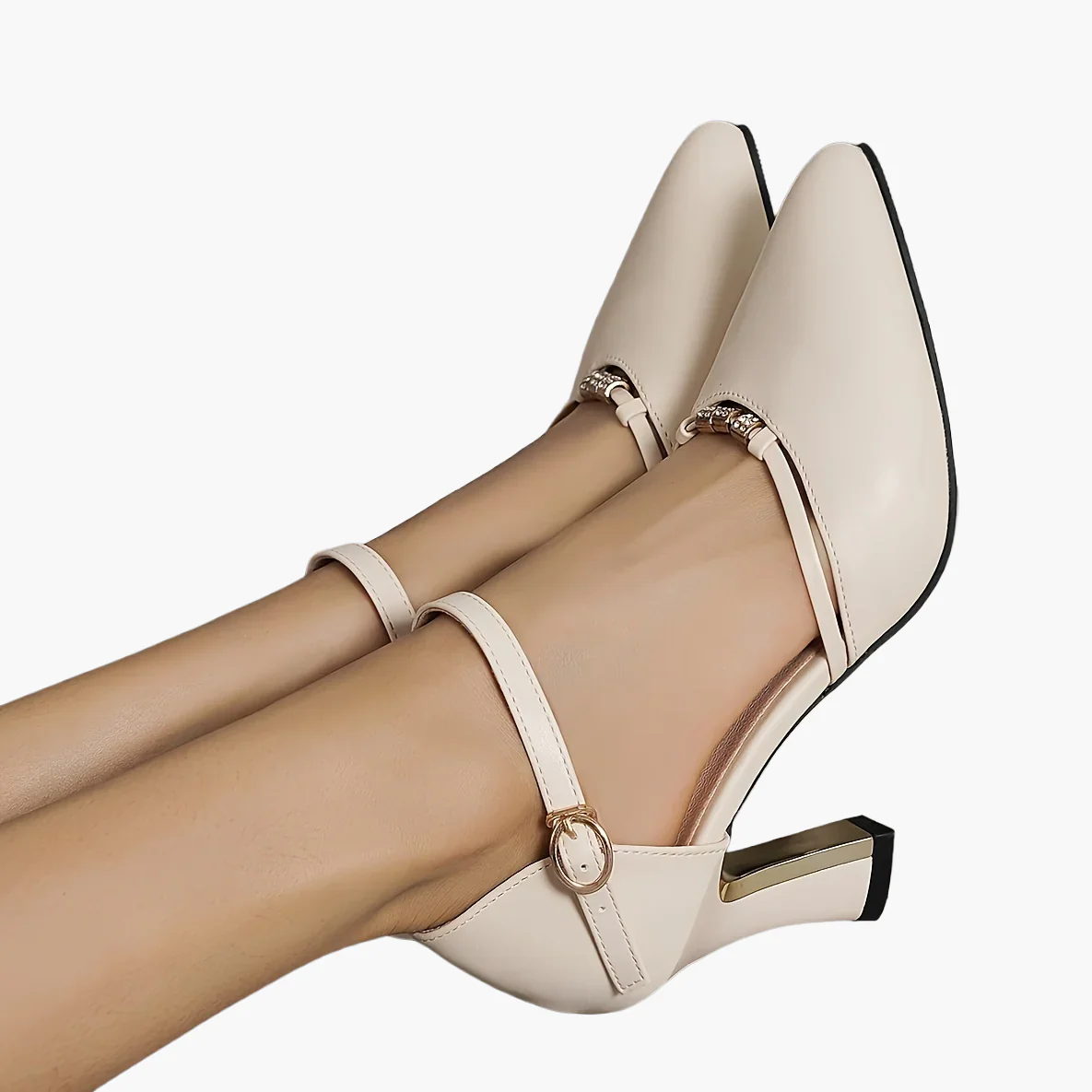 Damen Elegante Pumps mit Blockabsatz und Riemchen – Perfekt für Alltag und festliche Anlässe - Image 6