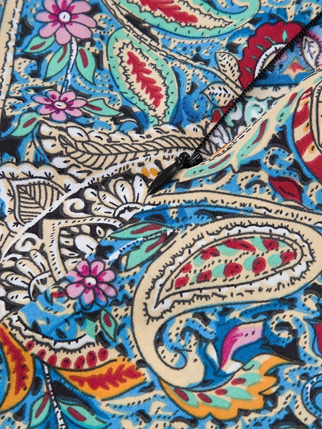 Damen Eleganter Boho Midirock mit Paisley-Muster und Schleifendetail – Perfekt für Frühling & Sommer - Image 5
