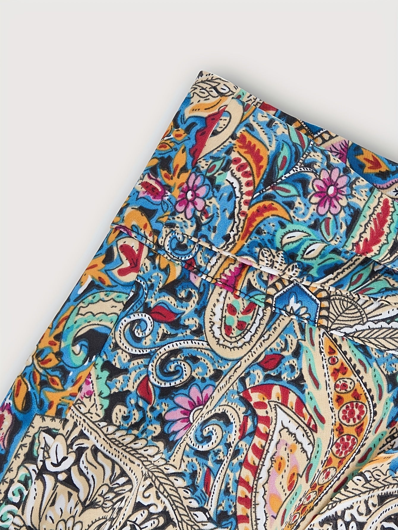 Damen Eleganter Boho Midirock mit Paisley-Muster und Schleifendetail – Perfekt für Frühling & Sommer - Image 6