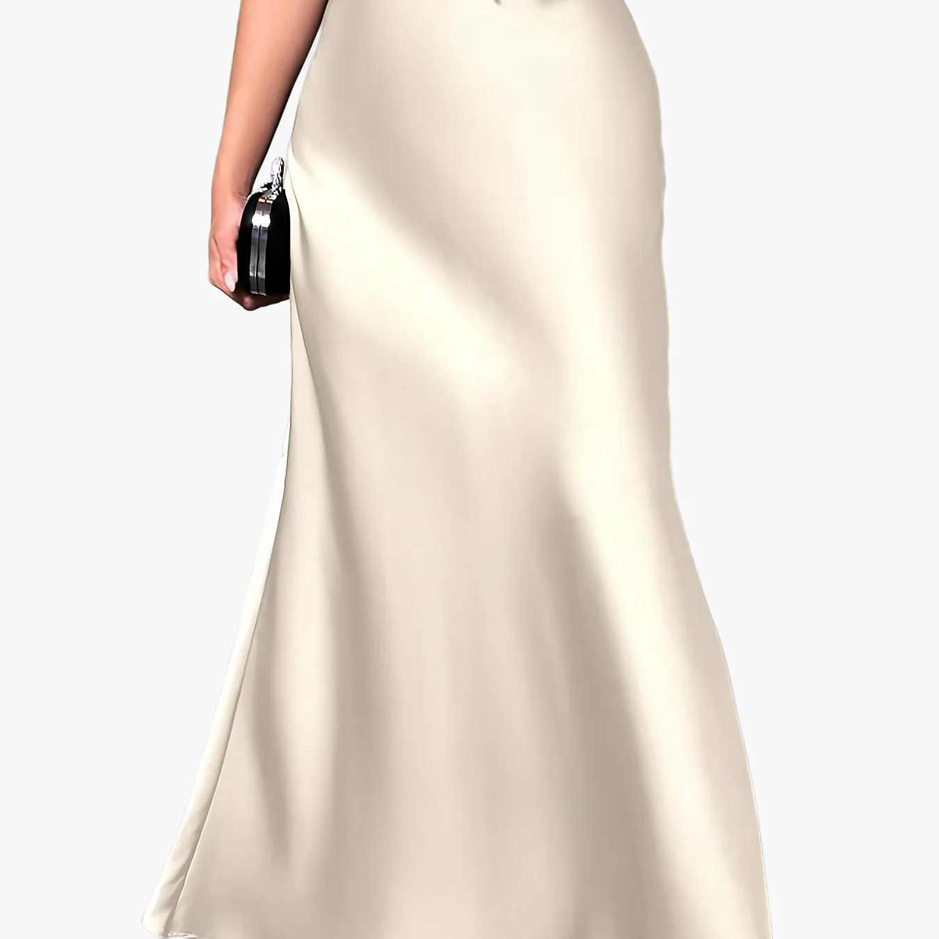 Damen Eleganter Maxirock für Abend & Anlass, High Waist, Ausgestellter Schnitt - Image 10