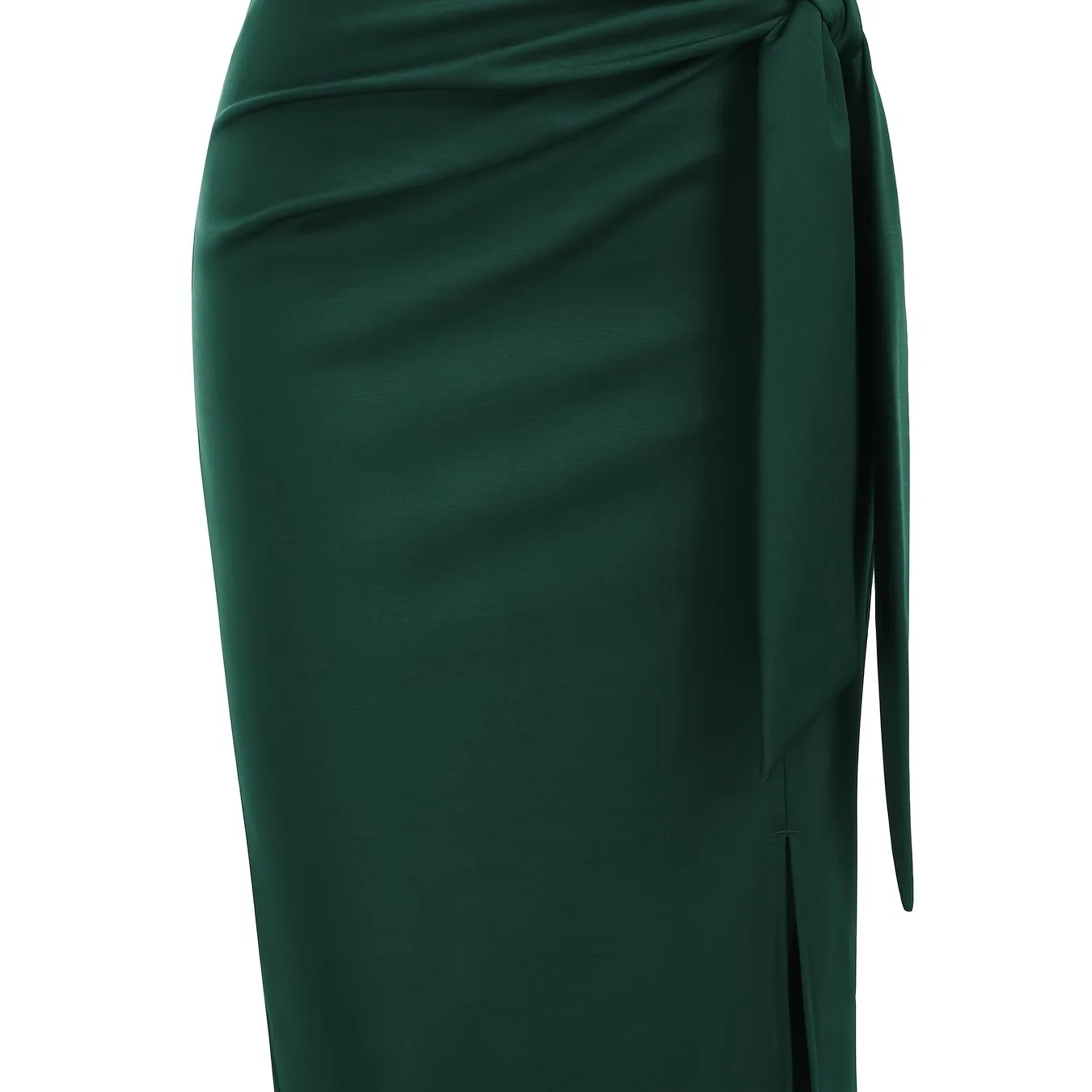 Damen Eleganter Midirock mit Schleifendetail und Schlitz – Perfekt für Büro & Festliche Anlässe - Image 14