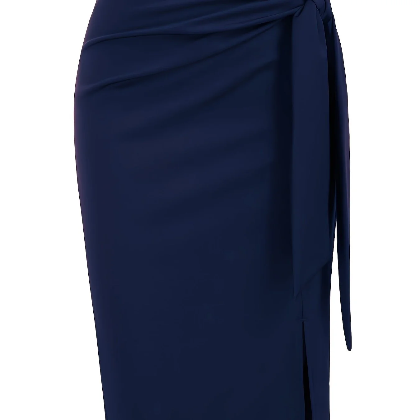 Damen Eleganter Midirock mit Schleifendetail und Schlitz – Perfekt für Büro & Festliche Anlässe - Image 17