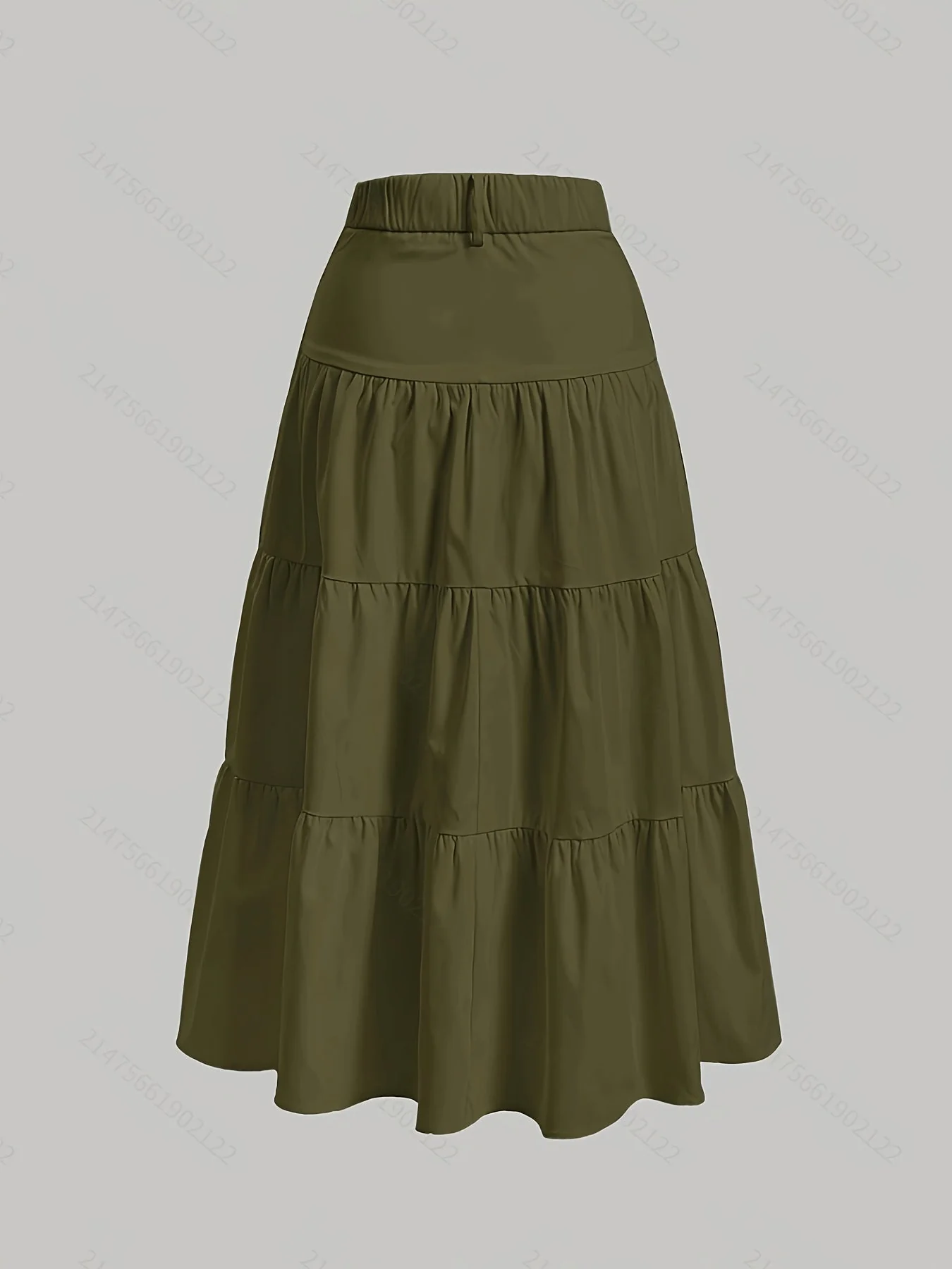 Damen Eleganter Stufenrock mit Hoher Taille für Alltag und Büro - Image 10
