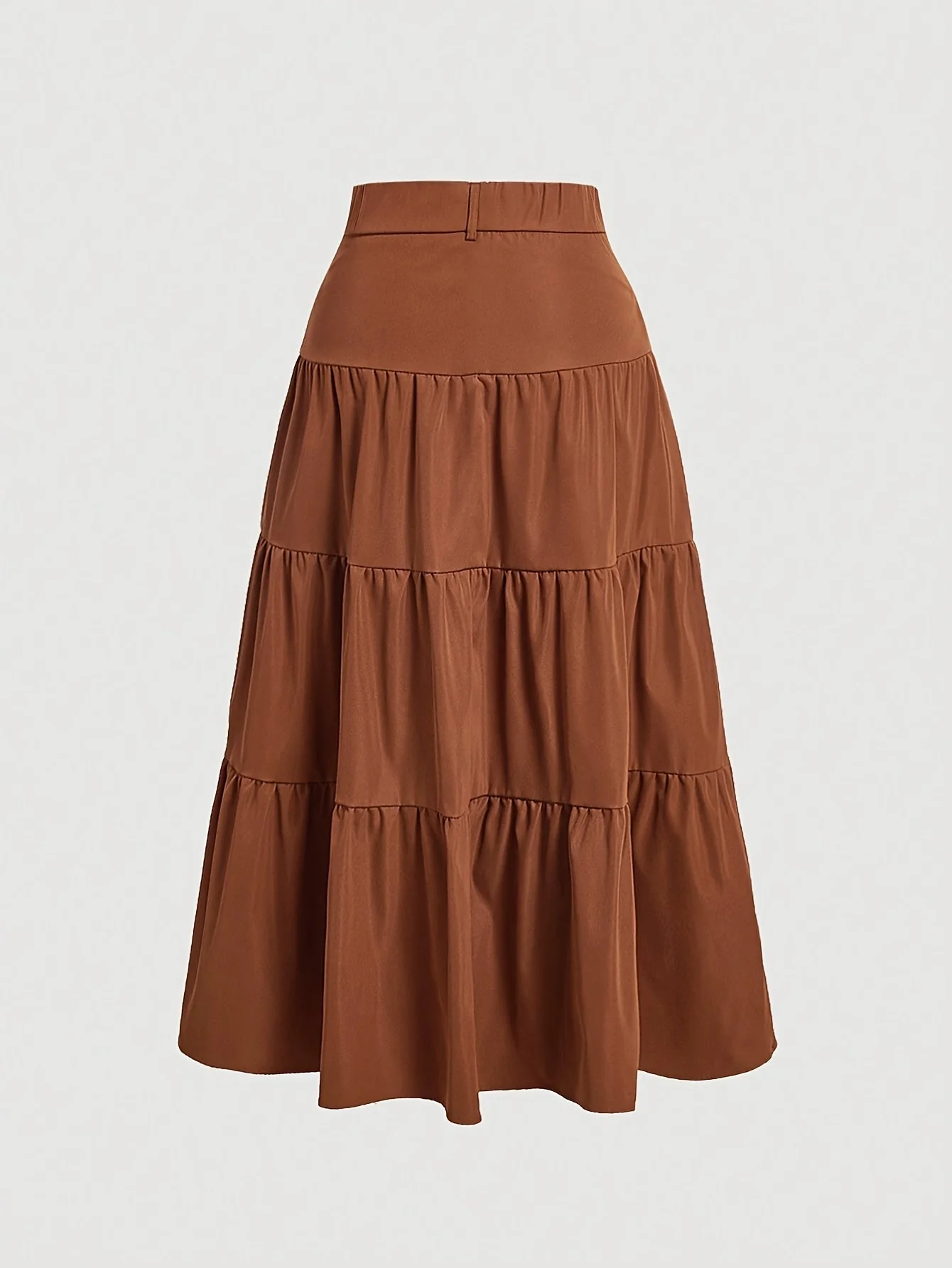 Damen Eleganter Stufenrock mit Hoher Taille für Alltag und Büro - Image 8
