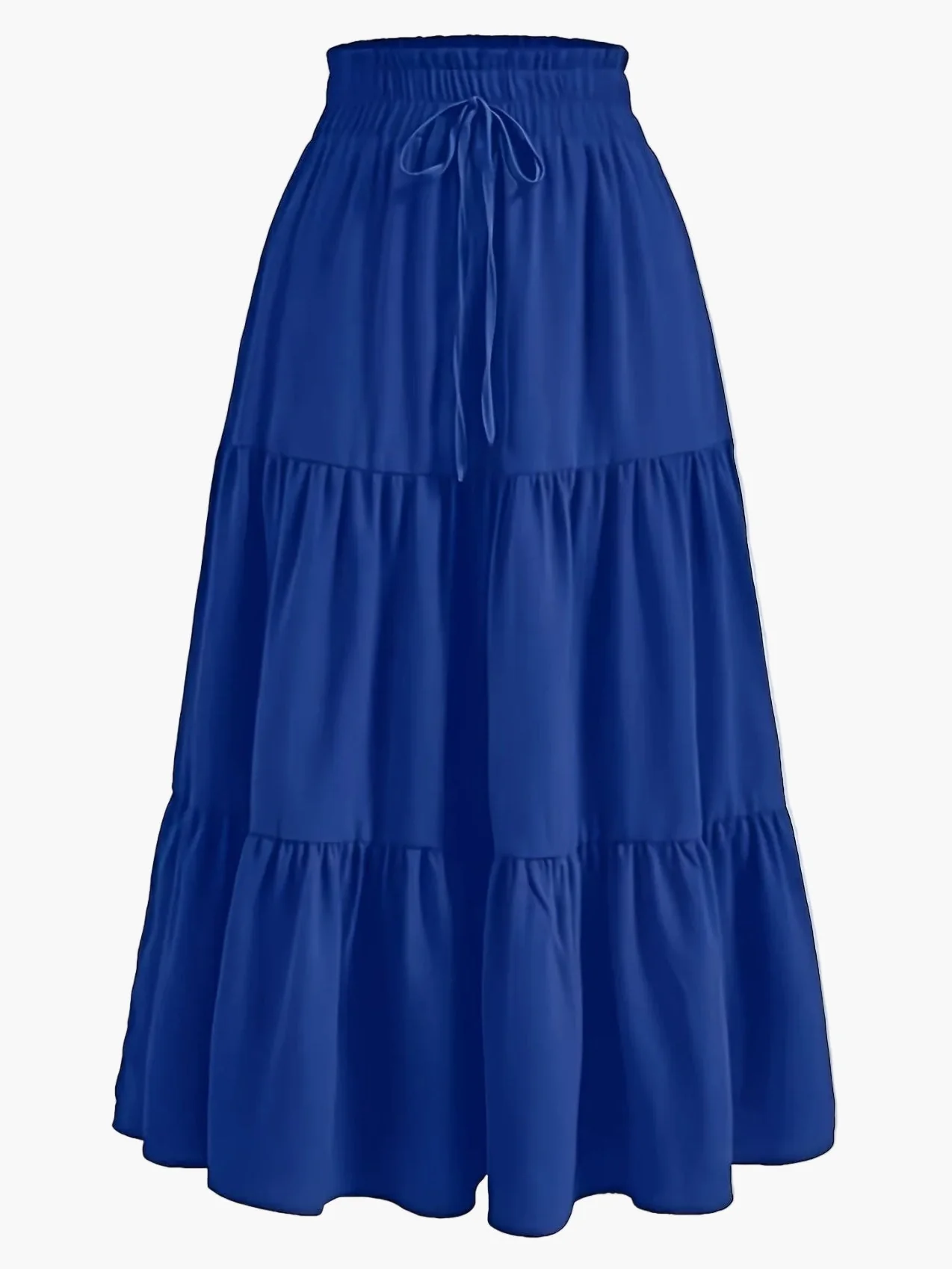 Damen Eleganter Stufenrock mit Rüschen und Kordelzug – Perfekt für Alltag & Freizeit - Image 10