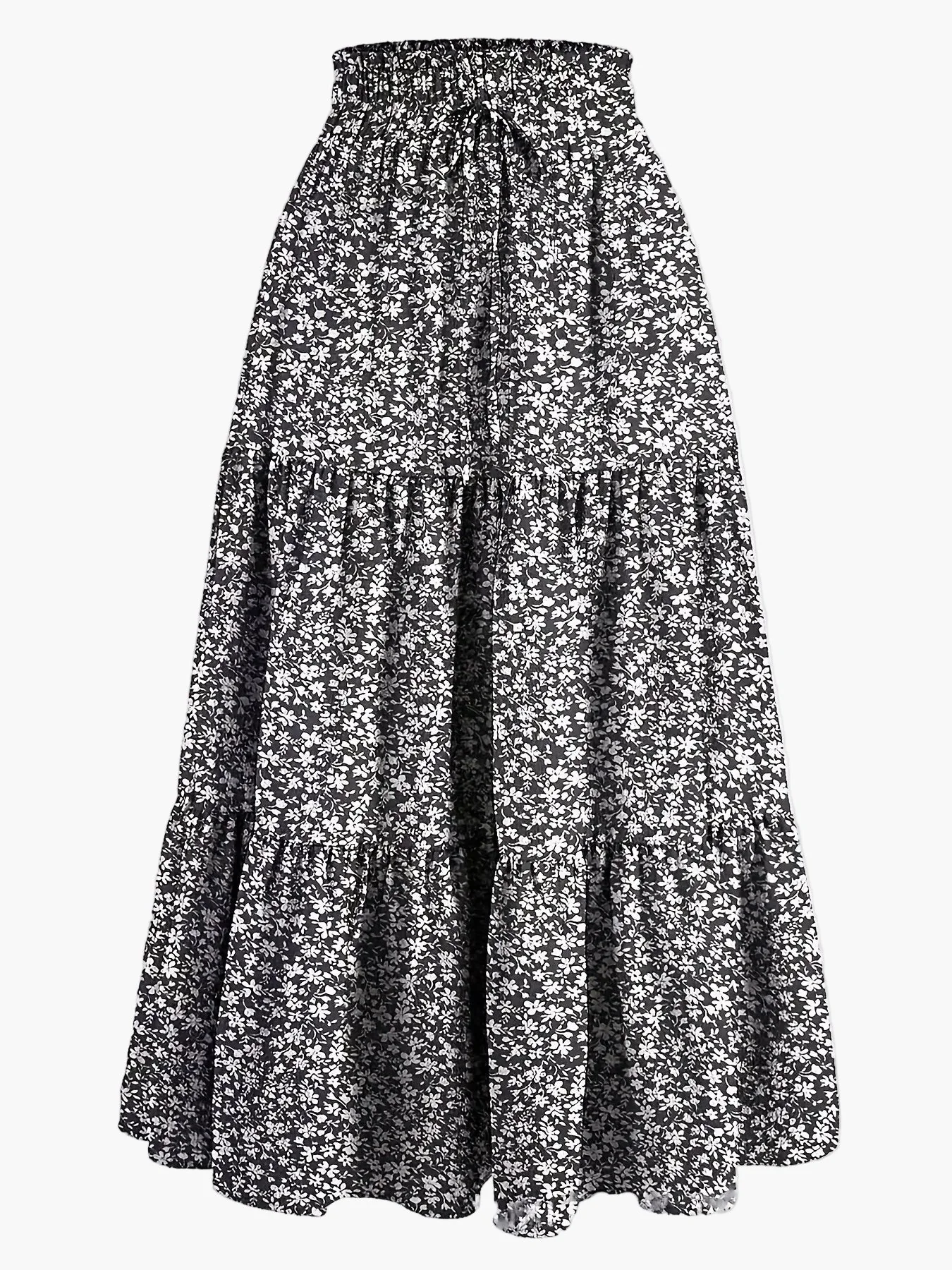 Damen Eleganter Stufenrock mit Rüschen und Kordelzug – Perfekt für Alltag & Freizeit - Image 11