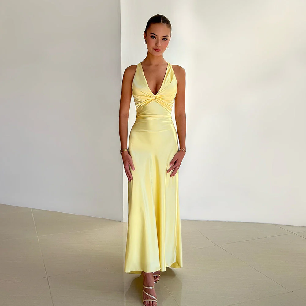 Damen Elegantes Abendkleid im A-Linien-Stil für besondere Anlässe und Partys