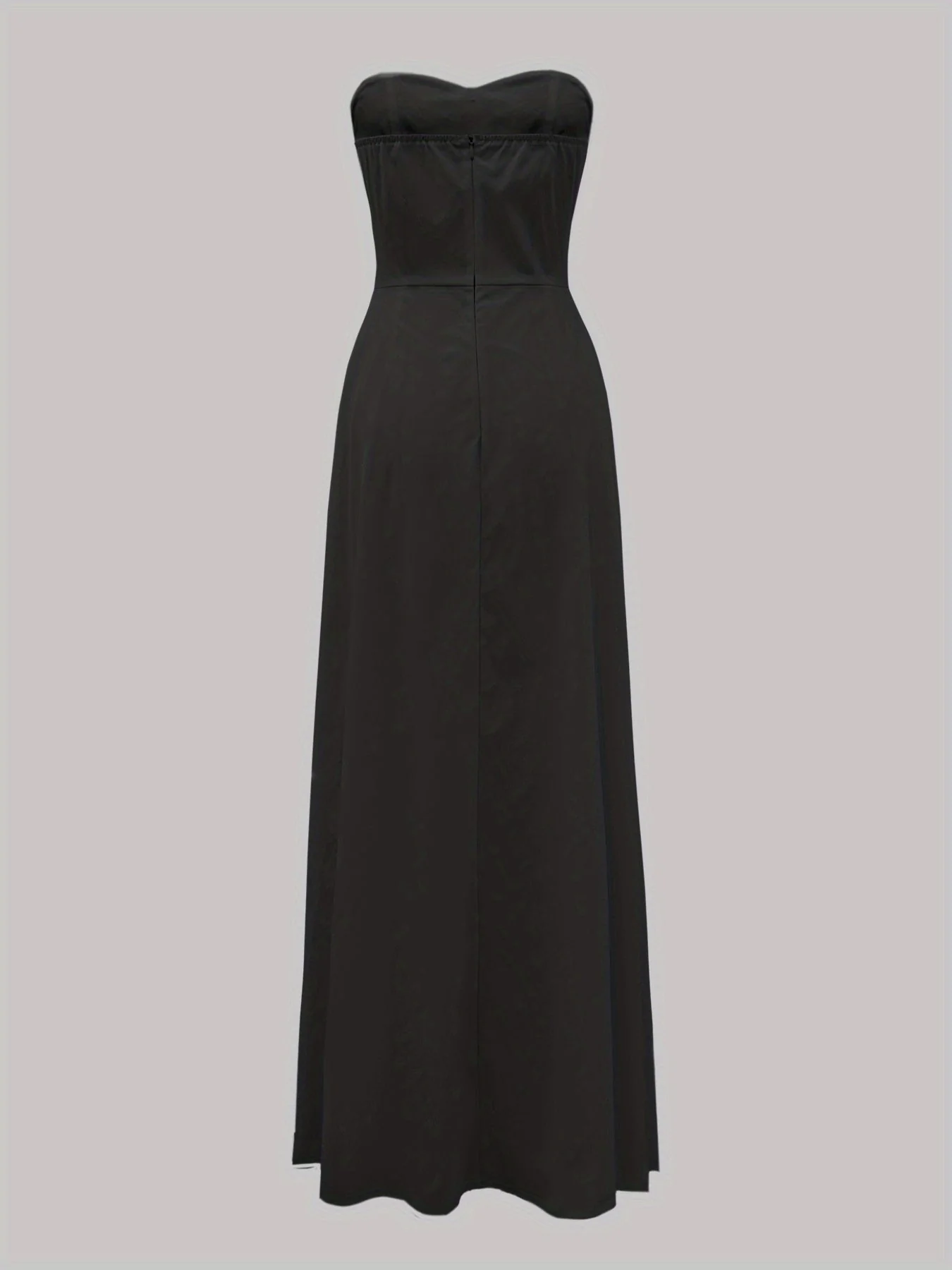 Damen Elegantes Abendkleid mit Bandeau-Oberteil und Knopfleiste – Perfekt für festliche Anlässe - Image 9