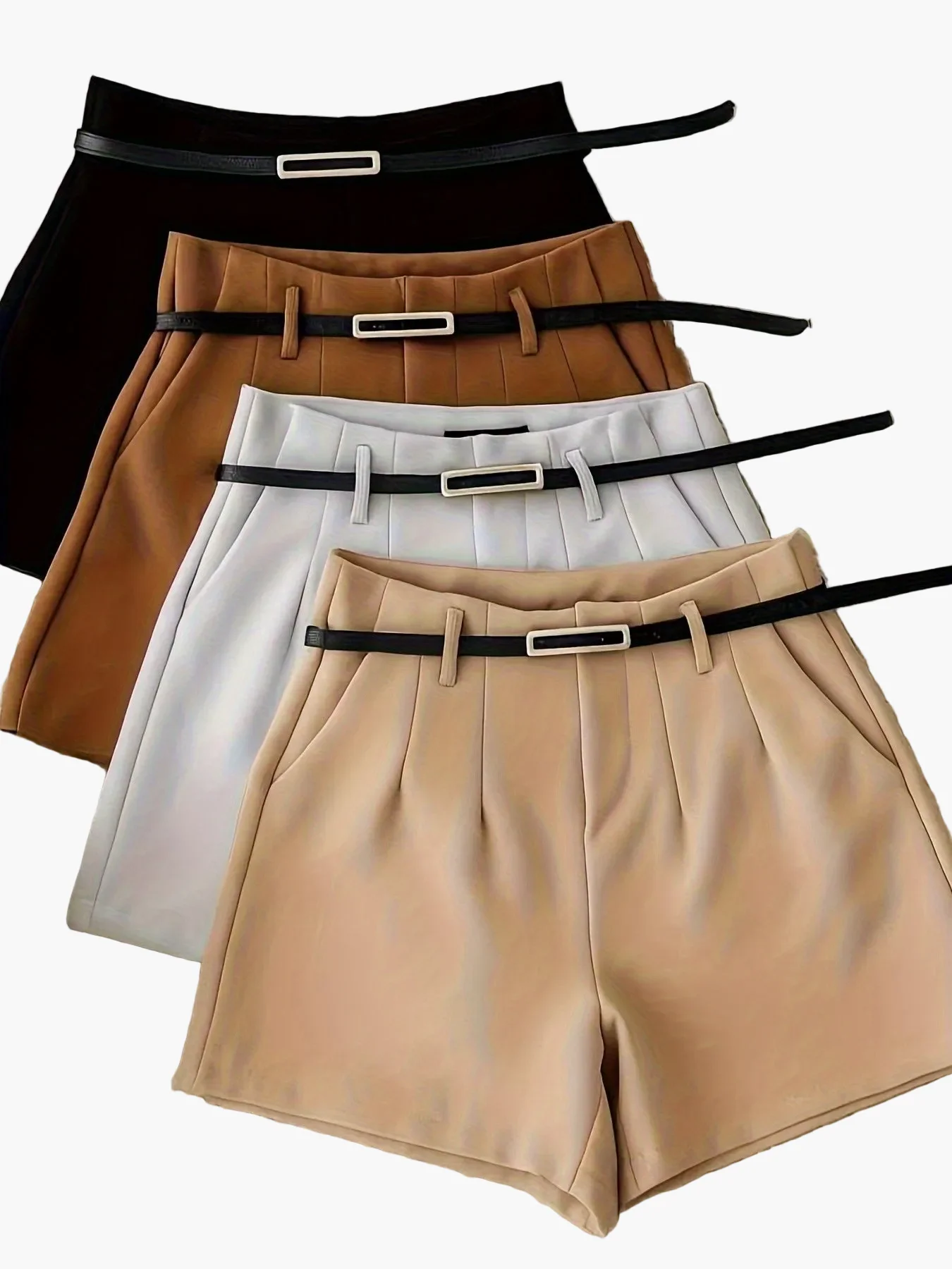 Damen Elegantes Kurzes Top und High-Waist Shorts Set – Sommer Outfit für Freizeit und Events - Image 6