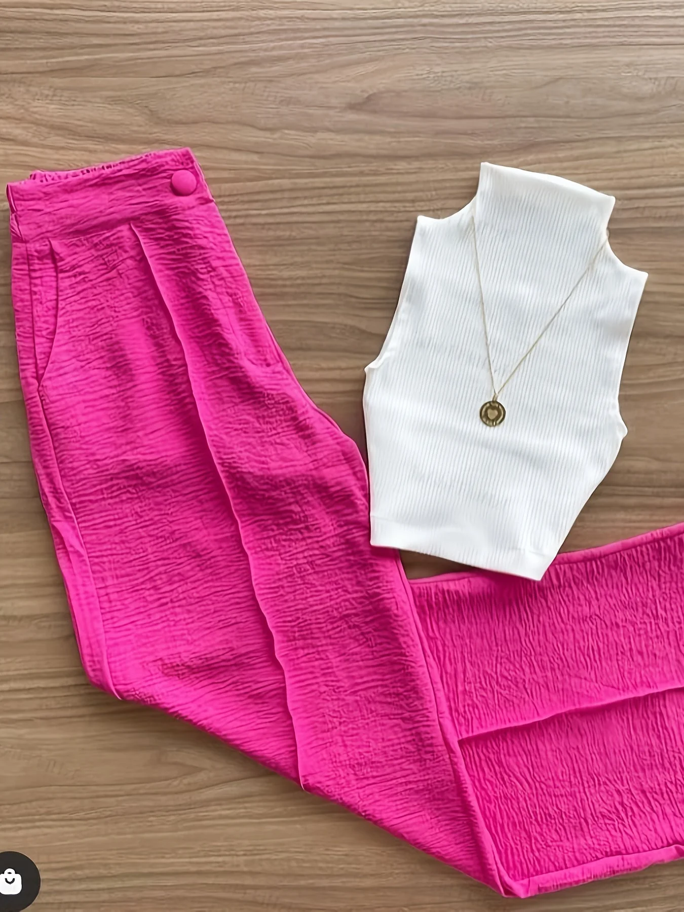 Damen Elegantes Set – Ärmelloses Oberteil mit Stehkragen und Hose, Perfekt für Frühling & Sommer - Image 4