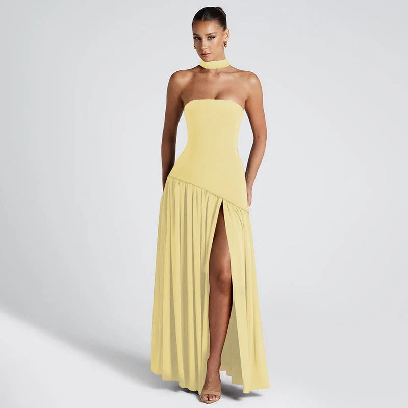 Damen Elegantes Trägerloses Abend Maxikleid – Modernes Design für festliche Anlässe und Galas - Image 10