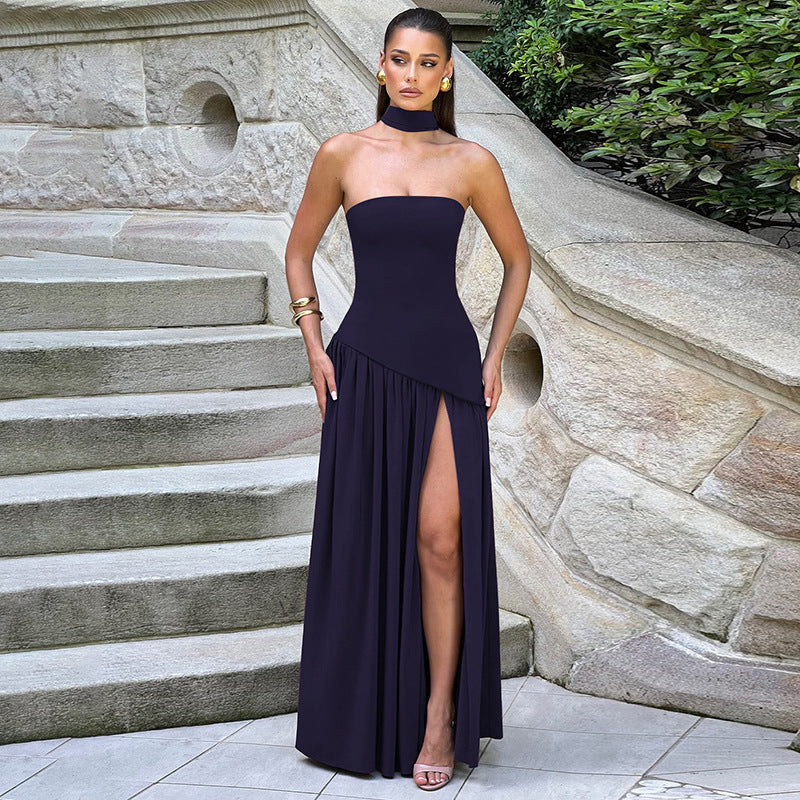 Damen Elegantes Trägerloses Abend Maxikleid – Modernes Design für festliche Anlässe und Galas - Image 9