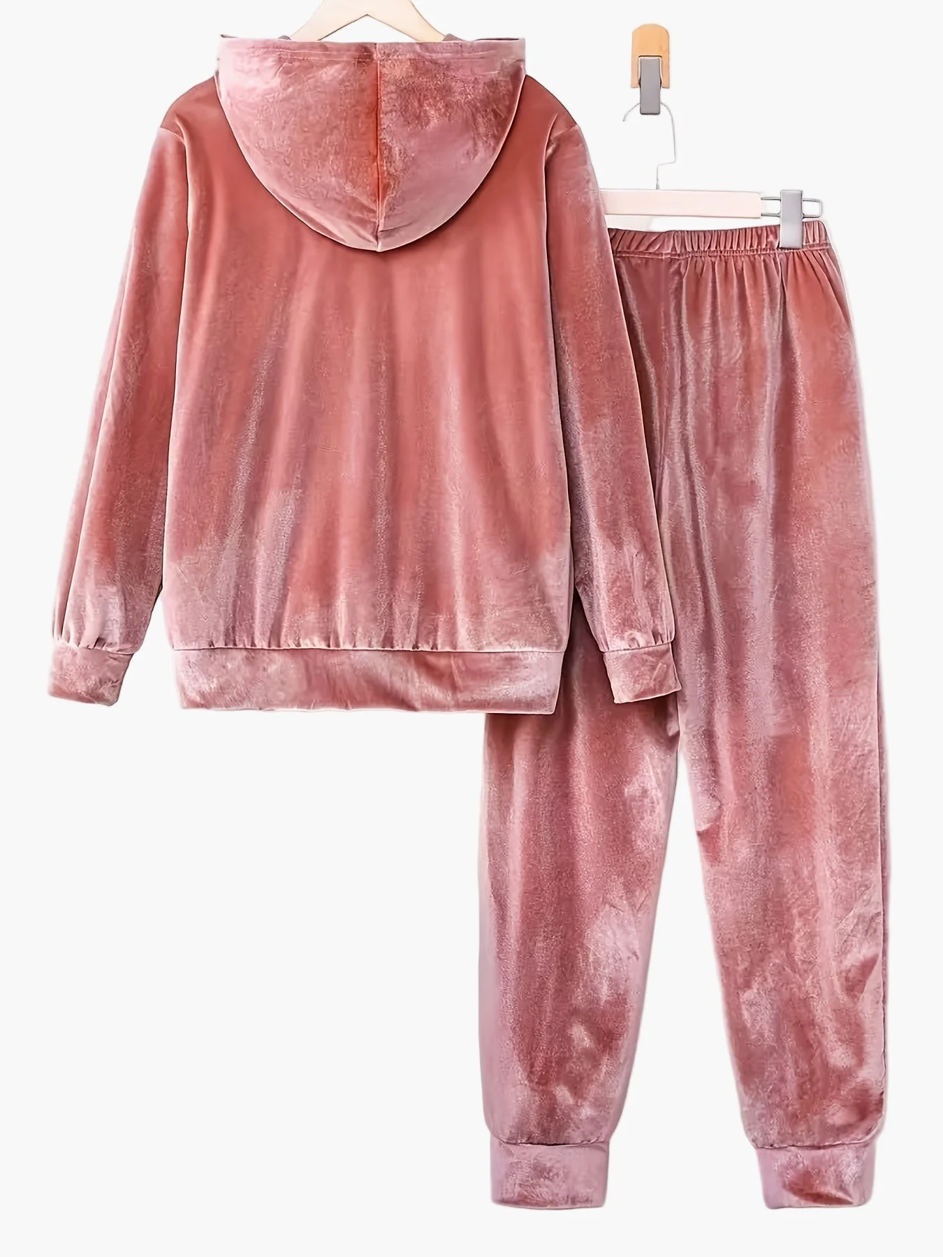 Damen Freizeit Hausanzug Set mit Kapuzenpullover und Jogginghose – Komfortabler Lounge- und Freizeitstil - Image 5