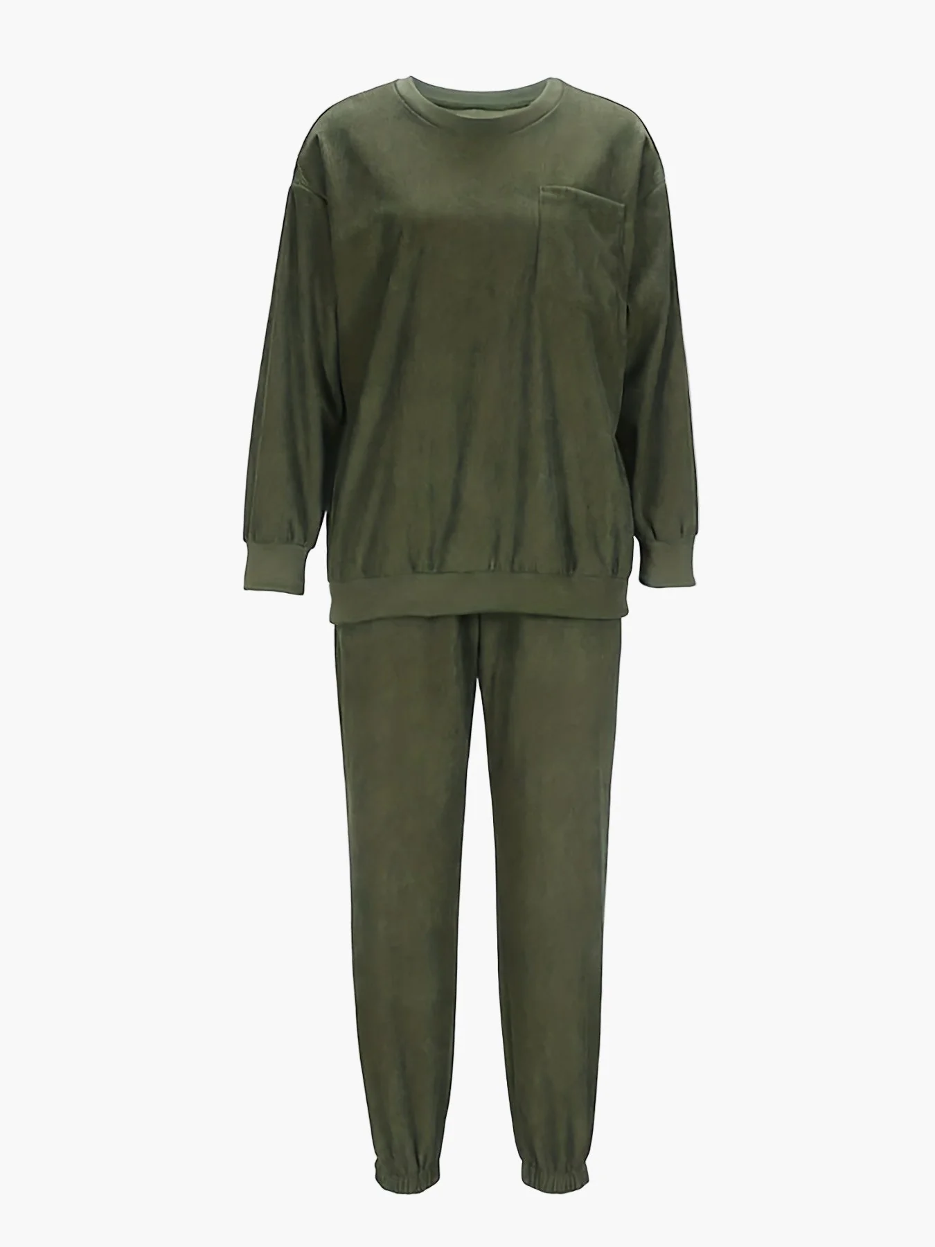 Damen Freizeit-Loungewear Set mit lockerer Passform – Pullover & Jogginghose für Herbst und Winter - Image 4