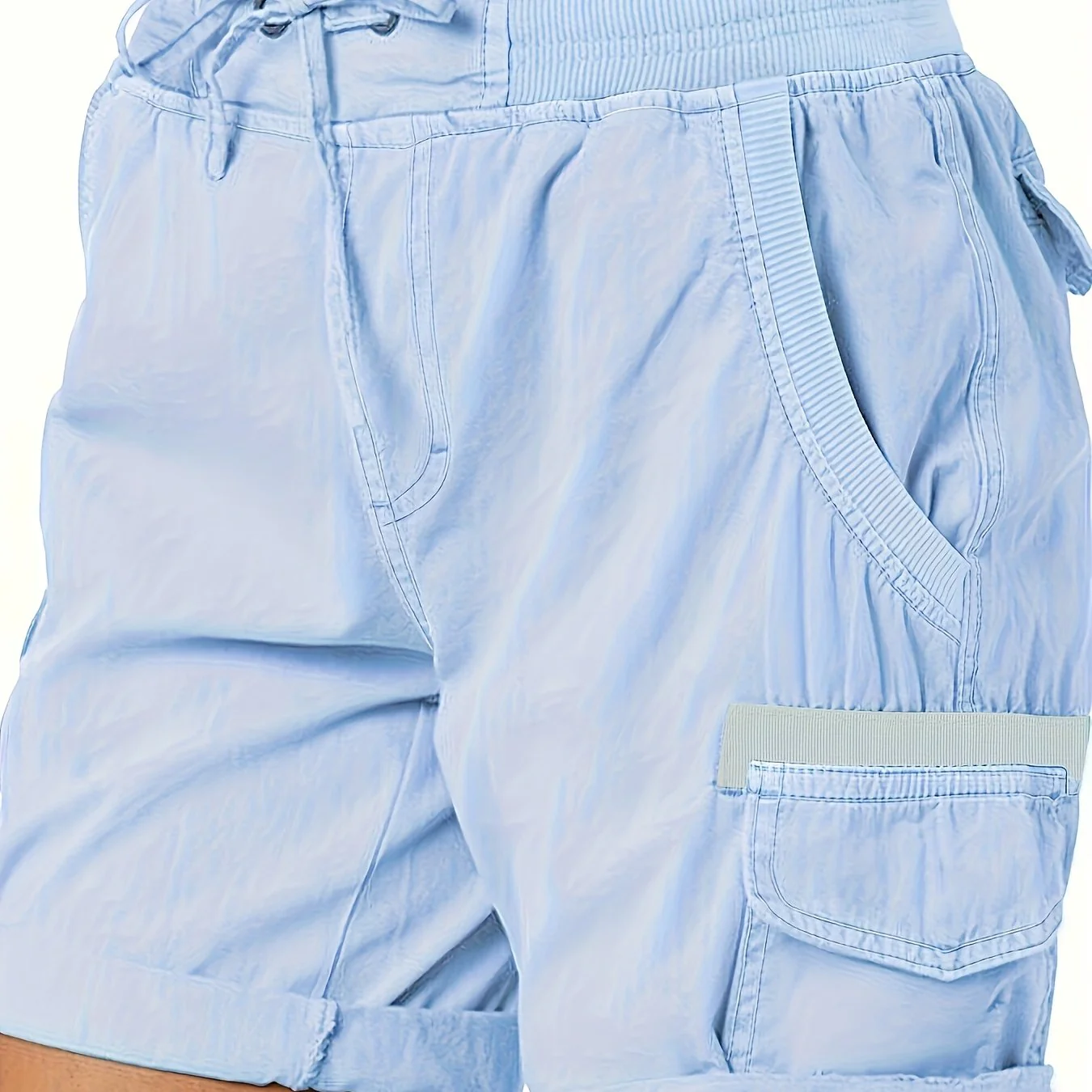 Damen Freizeit-Shorts mit Kordelzug und Cargotaschen – Bequeme Sommer Bermudashorts - Image 15