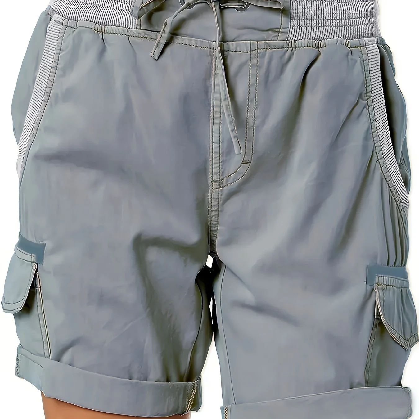Damen Freizeit-Shorts mit Kordelzug und Cargotaschen – Bequeme Sommer Bermudashorts - Image 21