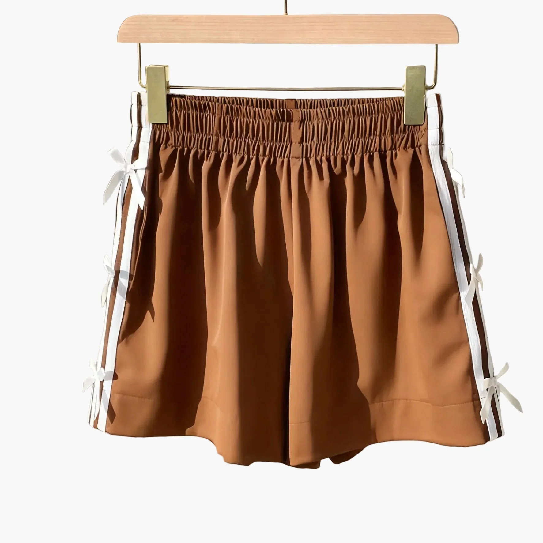 Damen Freizeit-Shorts mit Schleifen und Streifen für den Sommer – Regular Fit, Urlaubsstil - Image 13