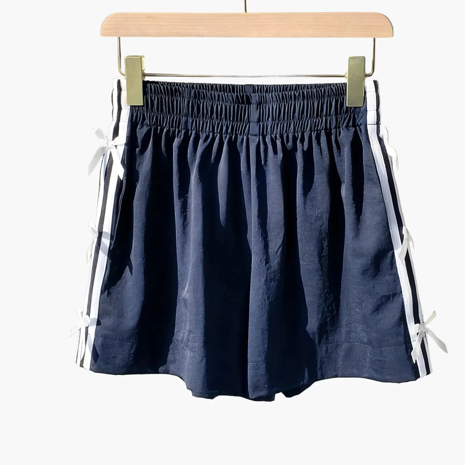 Damen Freizeit-Shorts mit Schleifen und Streifen für den Sommer – Regular Fit, Urlaubsstil - Image 14