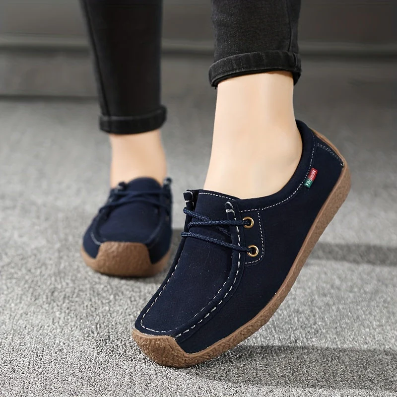 Damen Freizeit-Slipper im Mokassin-Stil – Bequeme Alltags-Schnürschuhe - Image 10