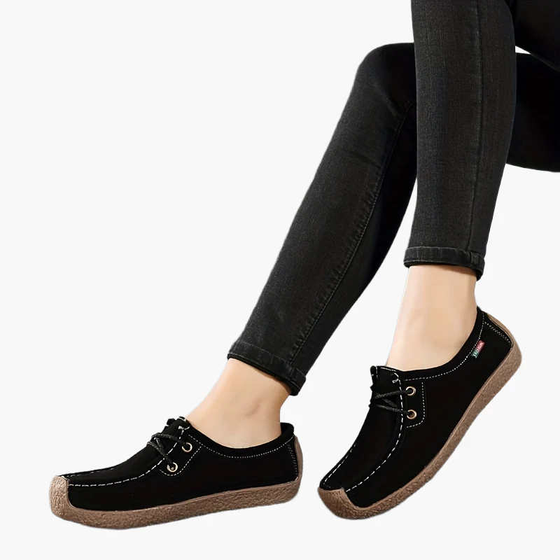 Damen Freizeit-Slipper im Mokassin-Stil – Bequeme Alltags-Schnürschuhe - Image 12