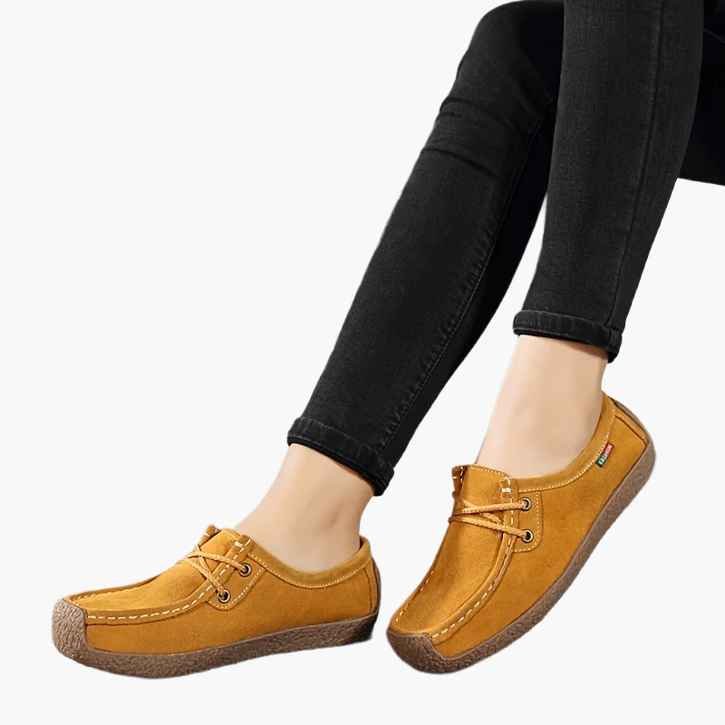 Damen Freizeit-Slipper im Mokassin-Stil – Bequeme Alltags-Schnürschuhe - Image 15