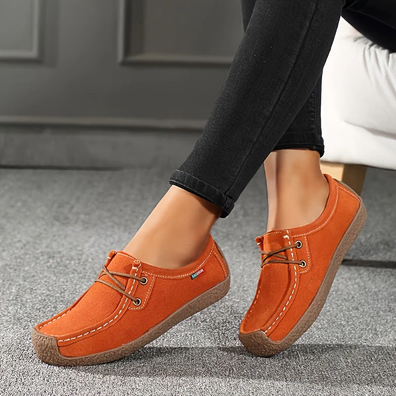 Damen Freizeit-Slipper im Mokassin-Stil – Bequeme Alltags-Schnürschuhe - Image 5