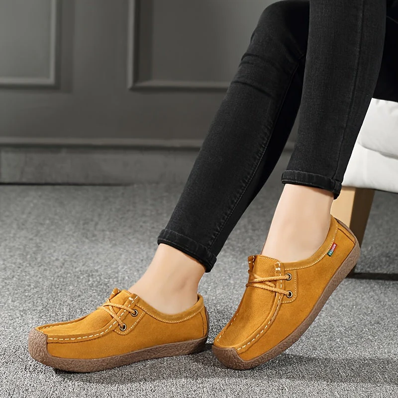 Damen Freizeit-Slipper im Mokassin-Stil – Bequeme Alltags-Schnürschuhe - Image 6
