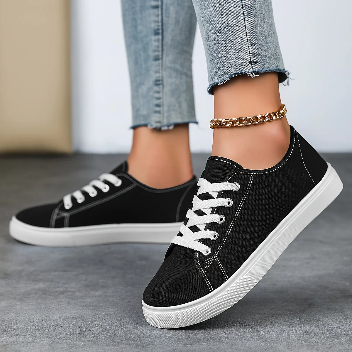 Damen Freizeit-Sneaker Schnürschuh für Alltag und Streetstyle - Image 8