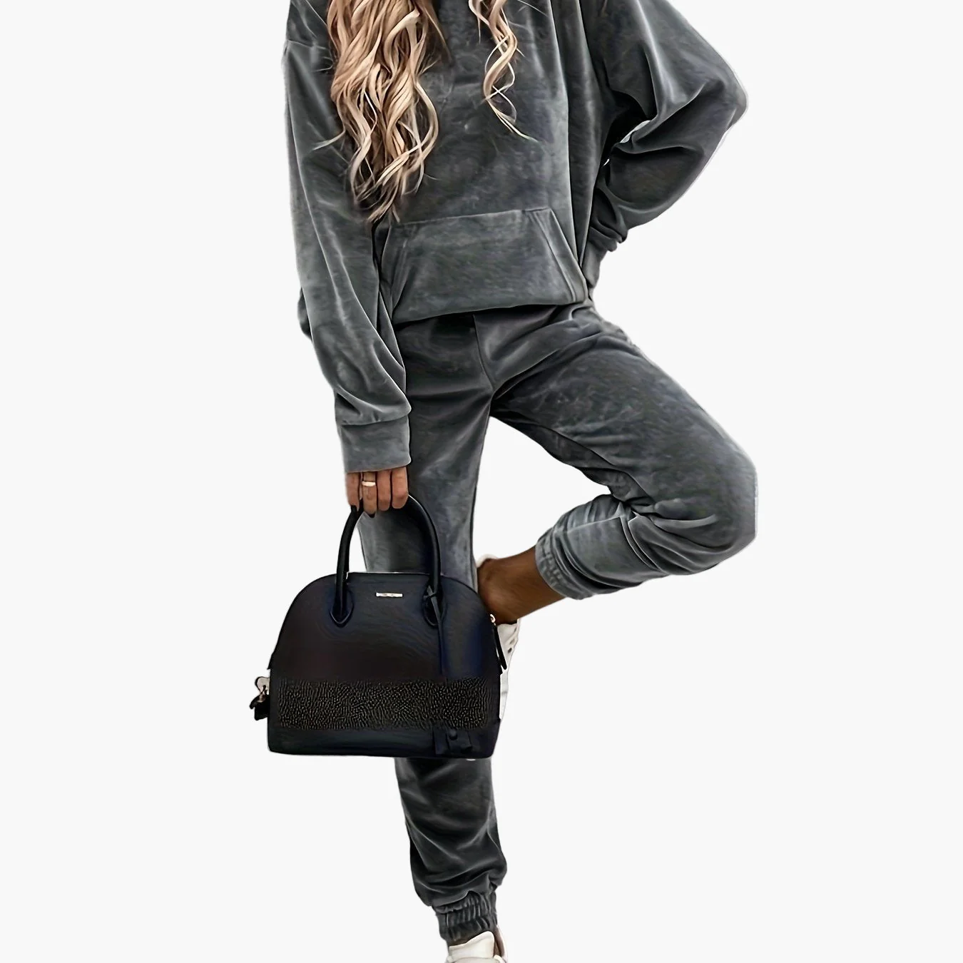 Damen Freizeit Trainingsanzug Set mit Hoodie und Jogginghose – Lässiger Streetstyle für Alltag und Reisen - Image 11