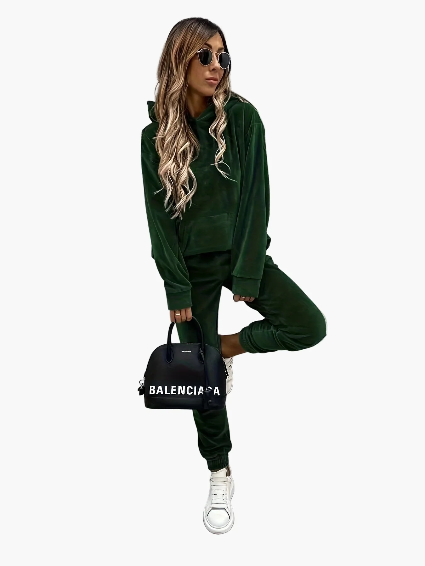 Damen Freizeit Trainingsanzug Set mit Hoodie und Jogginghose – Lässiger Streetstyle für Alltag und Reisen - Image 5