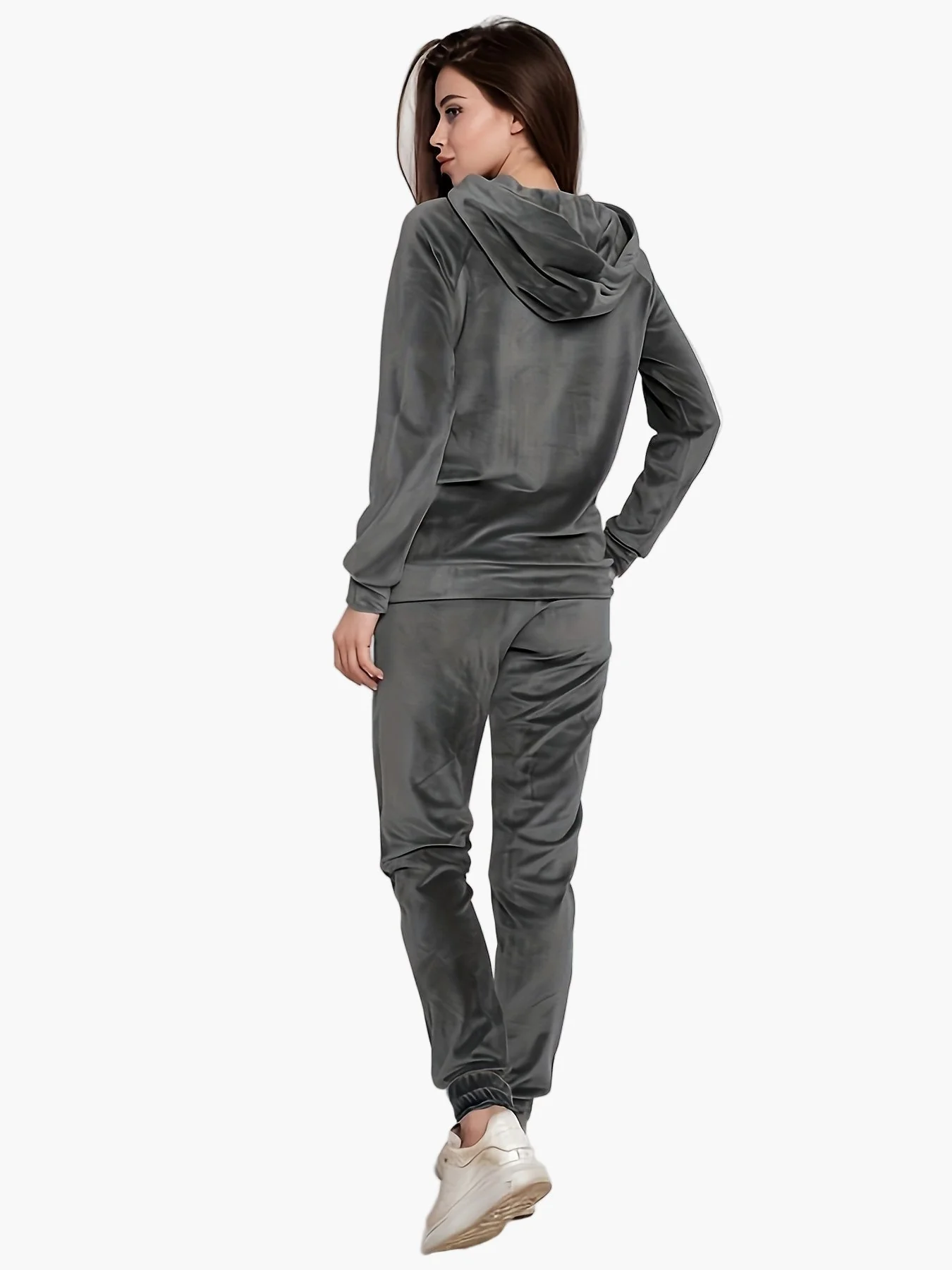 Damen Freizeit Trainingsanzug Set mit Hoodie und Jogginghose – Lässiger Streetstyle für Alltag und Reisen - Image 8