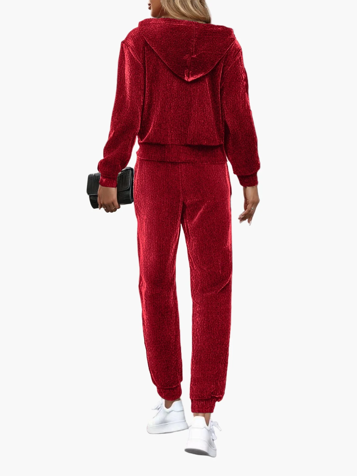 Damen Freizeit Trainingsanzug Zweiteiler mit Kapuzenpullover und Jogginghose – Sportlich & Bequem für Alltag und Fitness - Image 10