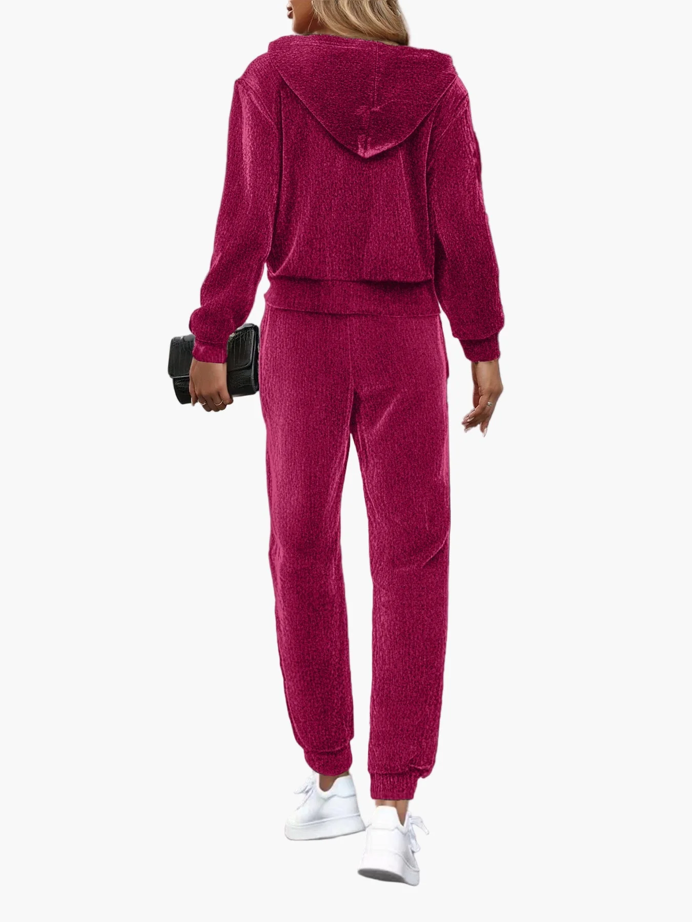 Damen Freizeit Trainingsanzug Zweiteiler mit Kapuzenpullover und Jogginghose – Sportlich & Bequem für Alltag und Fitness - Image 7