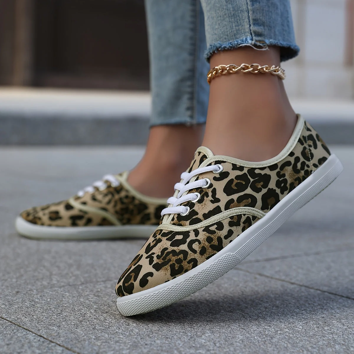 Damen Freizeitsneaker Low-Top Klassisch Schnürung Alltag - Image 10