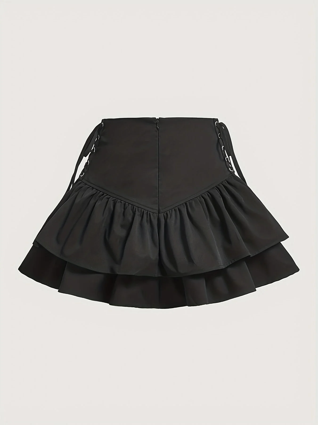 Damen Gothic Rüschenrock mit Schnürung – Eleganter Minirock für besondere Anlässe - Image 2