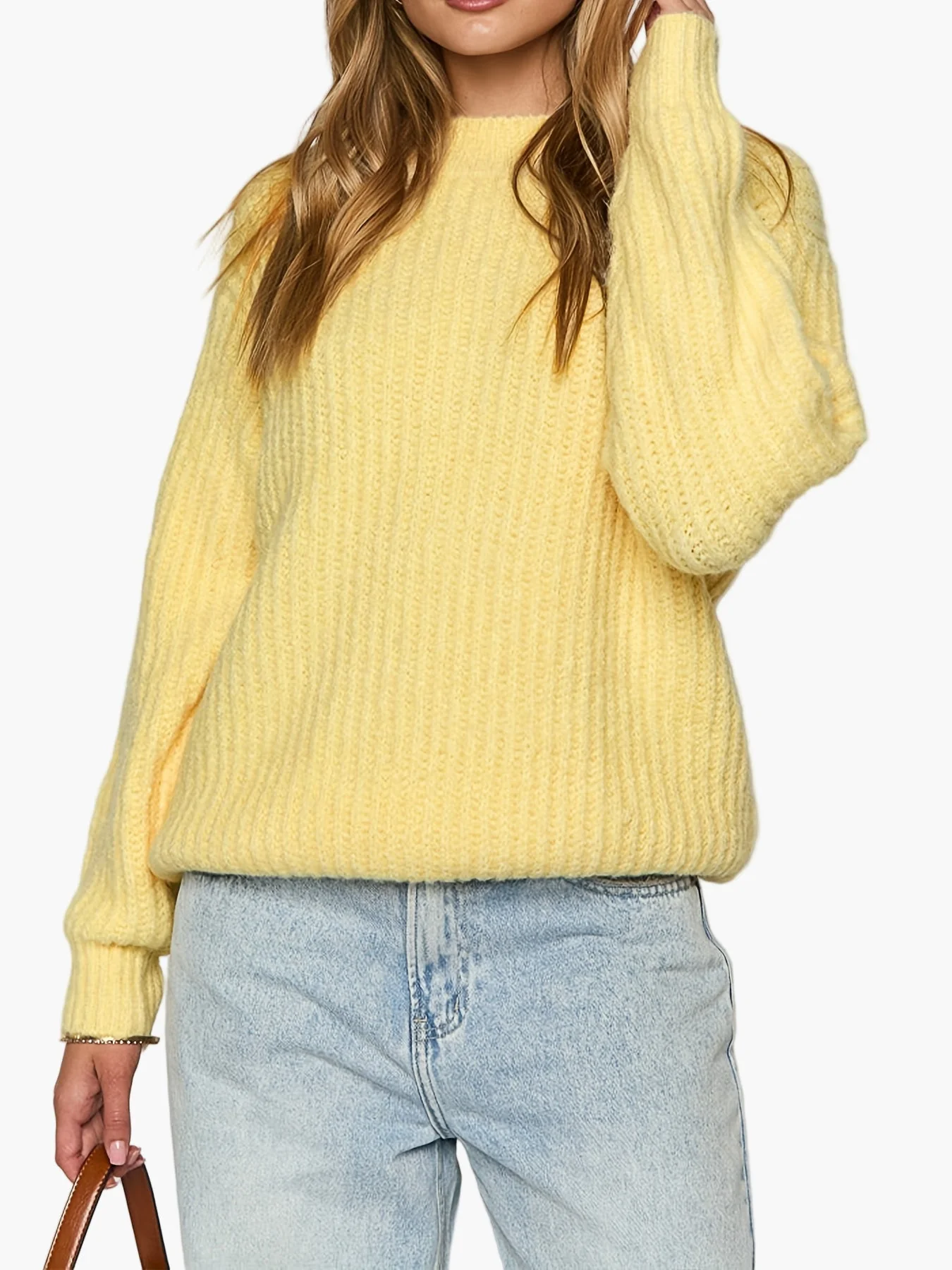 Damen Grobstrick Pullover Lockerer Casual Style für Herbst und Winter - Image 7