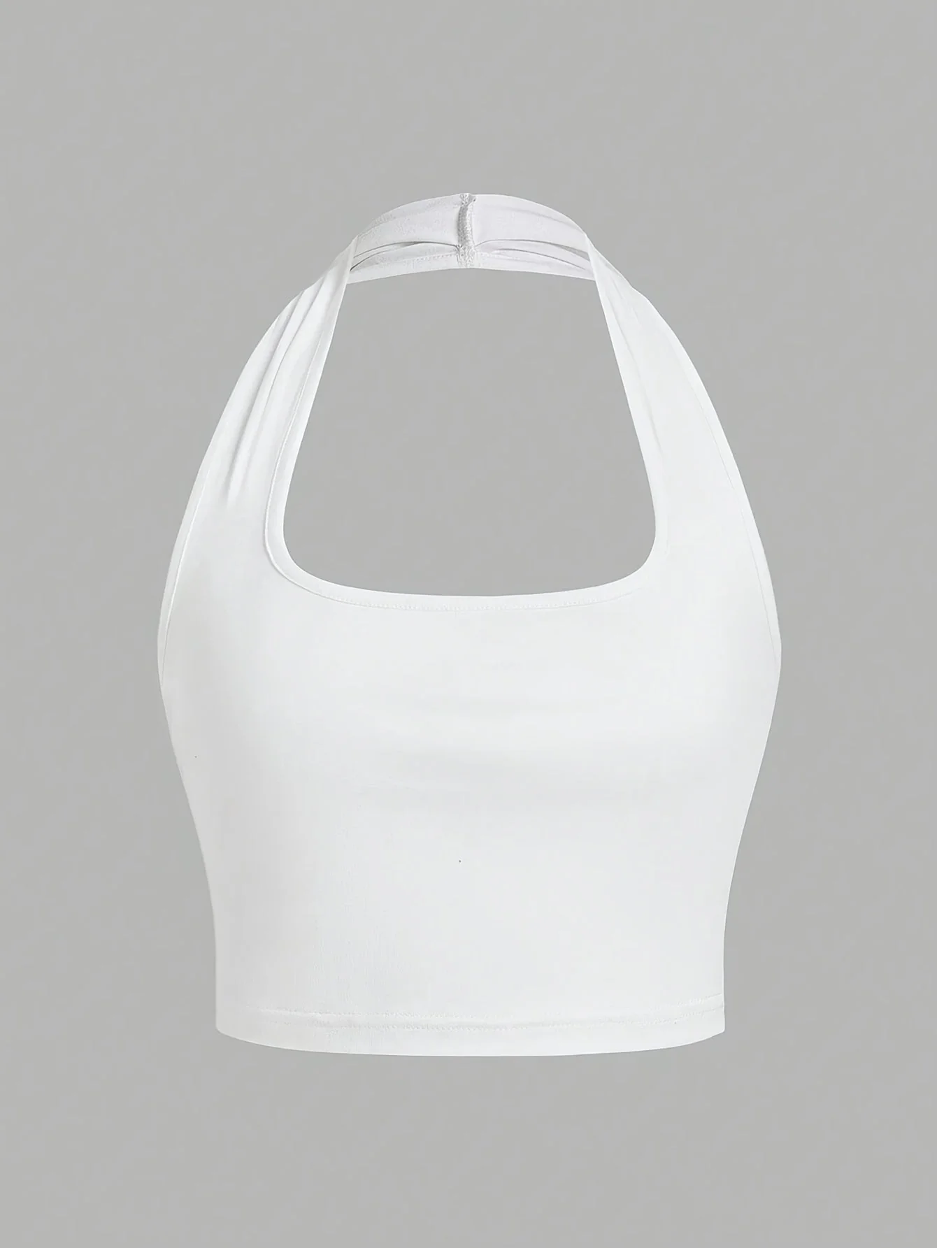 Damen Halterneck Crop Top – Rückenfrei, Sommer, Casual Style