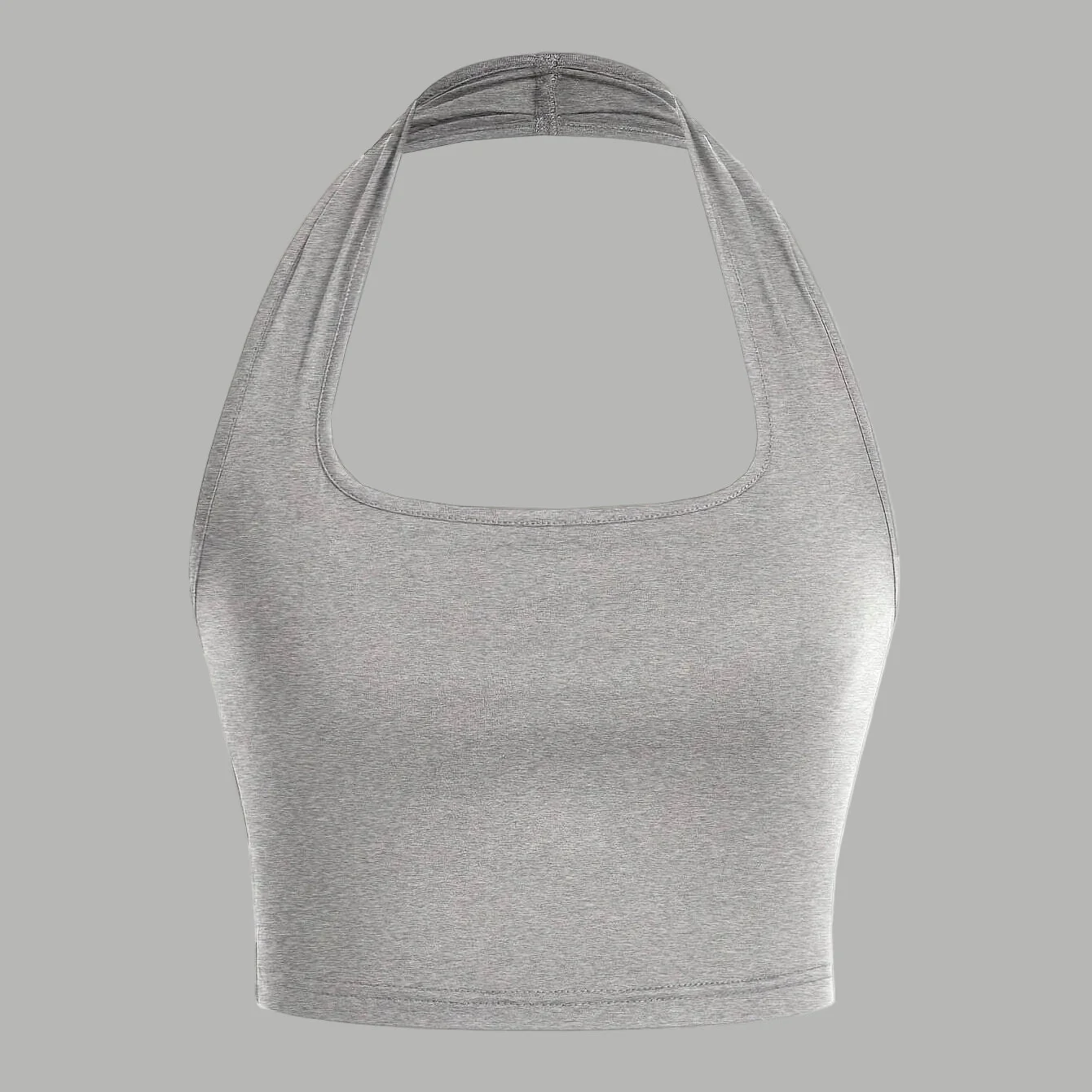 Damen Halterneck Crop Top – Rückenfrei, Sommer, Casual Style - Image 14
