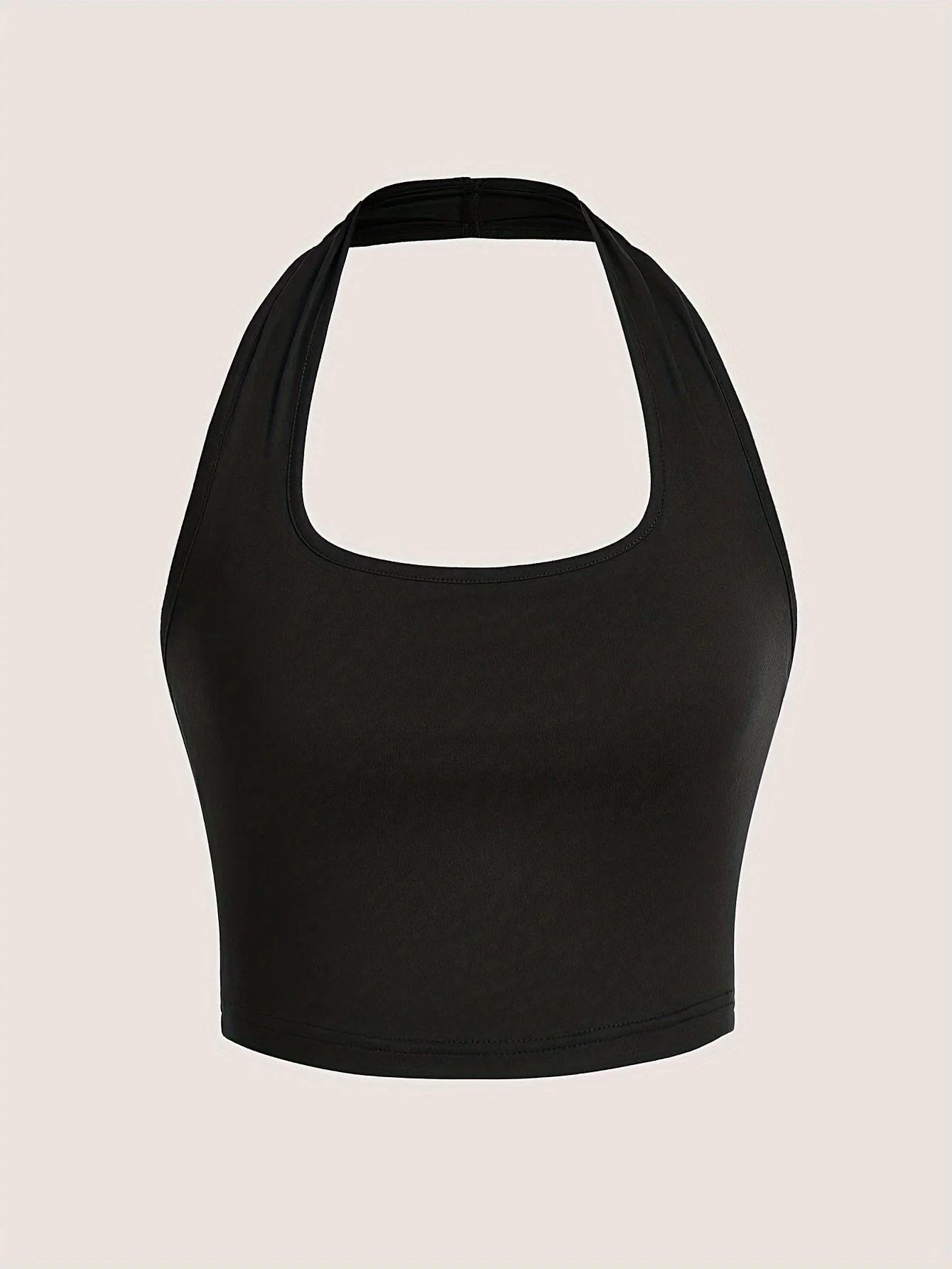 Damen Halterneck Crop Top – Rückenfrei, Sommer, Casual Style - Image 2