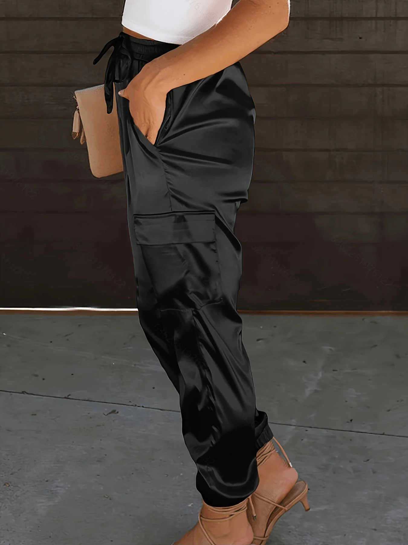 Damen Jogger-Hose mit Taschen und modernem Schnitt – Perfekt für Freizeit und Alltag - Image 4