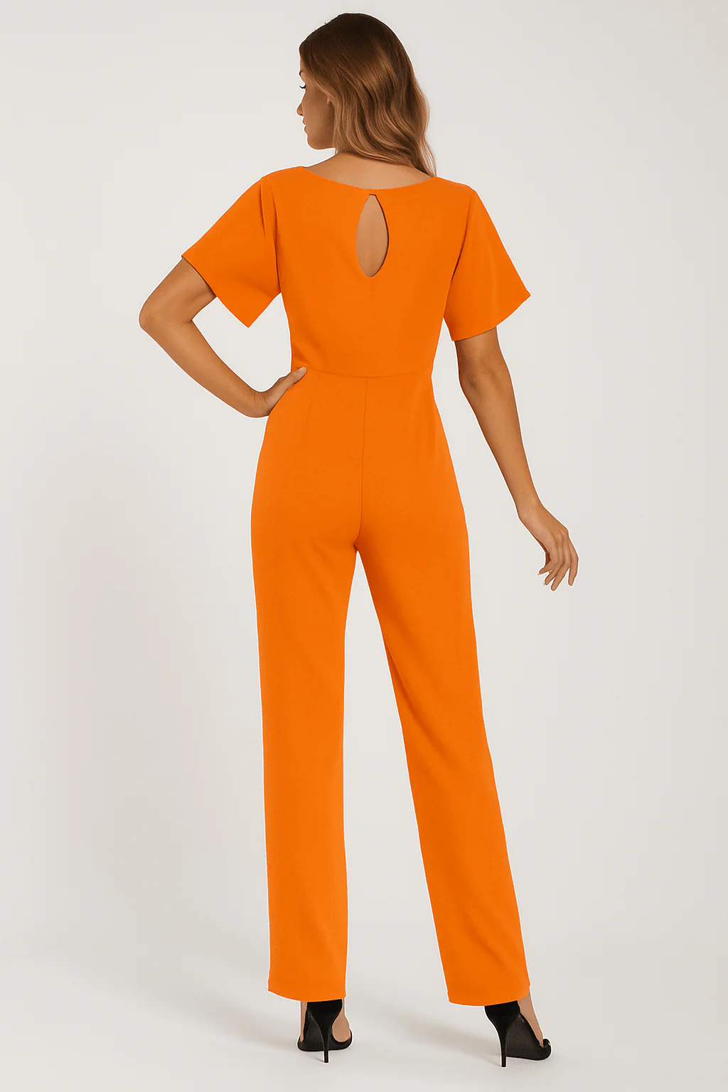 Damen Jumpsuit mit Gürtel – Eleganter Overall für Büro und Freizeit - Image 19
