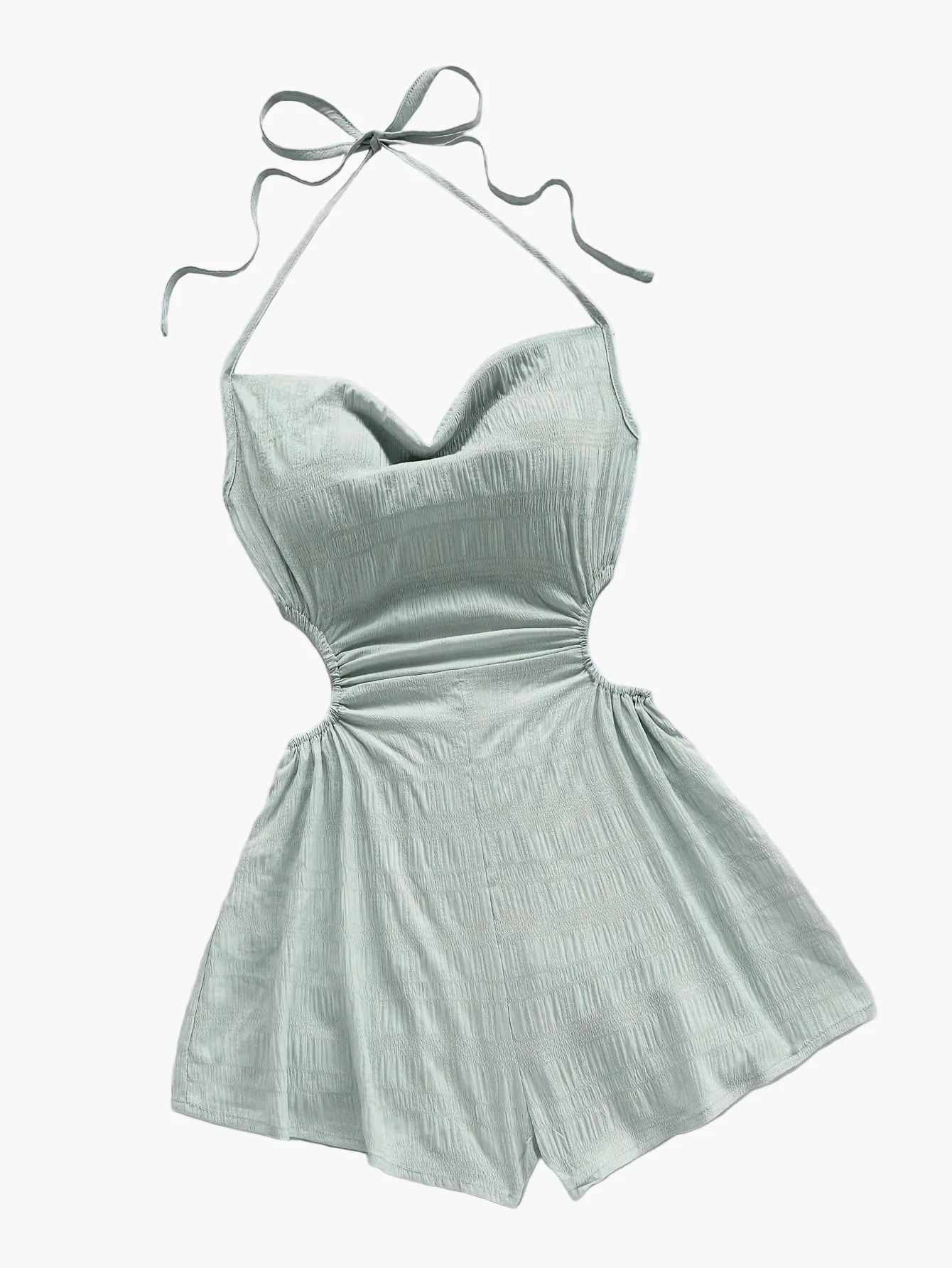 Damen Jumpsuit mit Neckholder und Cut-Outs – Modischer Einteiler für Urlaub und Sommer