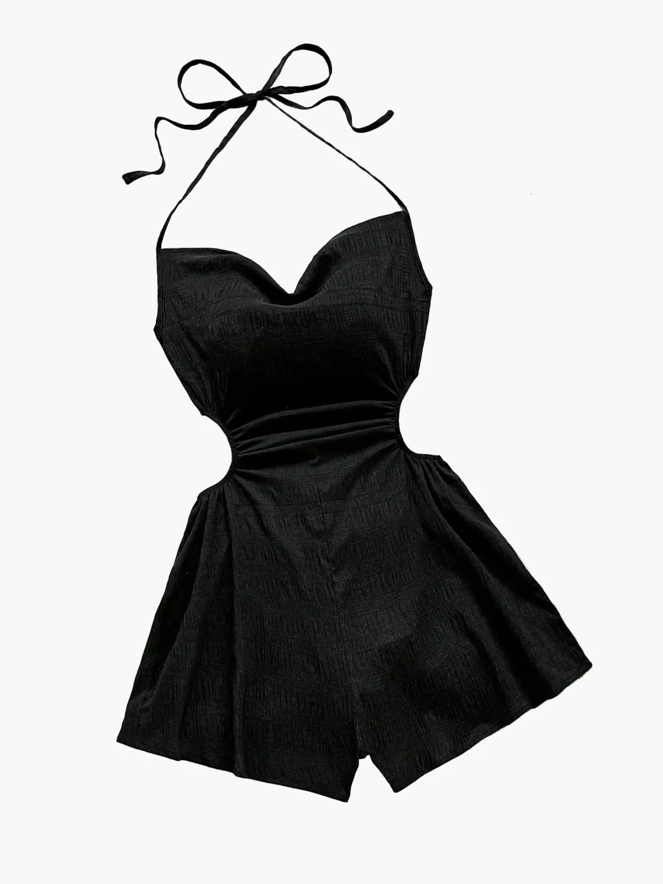 Damen Jumpsuit mit Neckholder und Cut-Outs – Modischer Einteiler für Urlaub und Sommer - Image 2