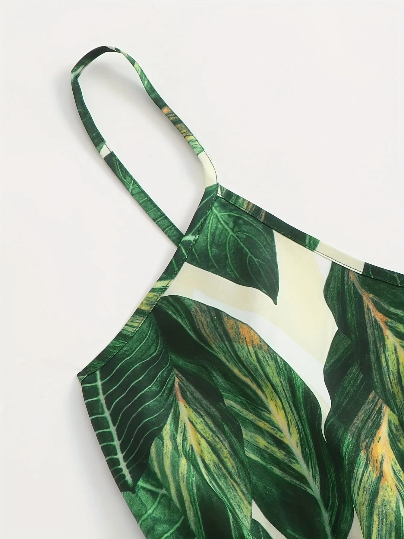 Damen Jumpsuit mit tropischem Blätter-Print – Sommerlicher Einteiler für Urlaub & Freizeit - Image 4