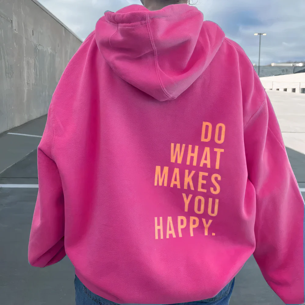 Damen Kapuzenpullover mit Motivdruck – Lässiger Sweater für Freizeit & Outdoor - Image 3
