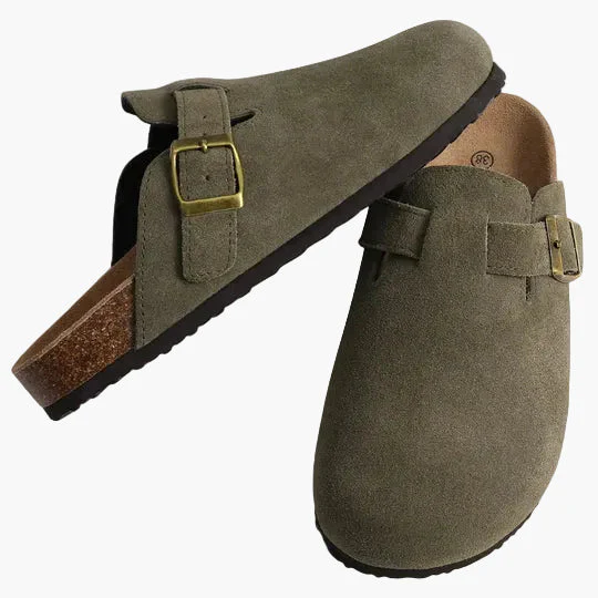 Damen Komfort-Pantoletten mit Schnalle – Bequeme Freizeitschuhe für Alltag und Zuhause - Image 3