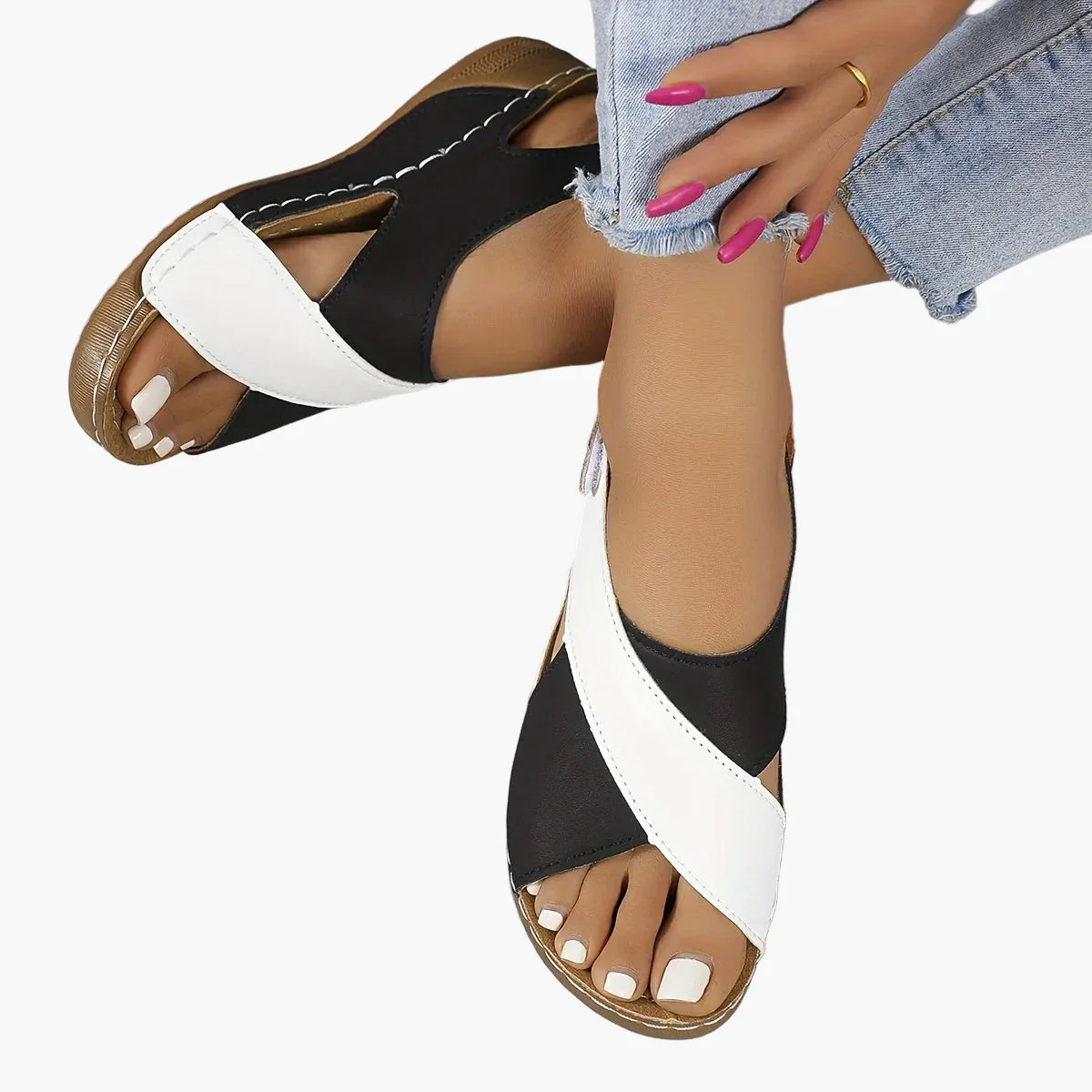 Damen Komfort-Sandalen mit Keilsohle für Freizeit und Sommer - Image 4