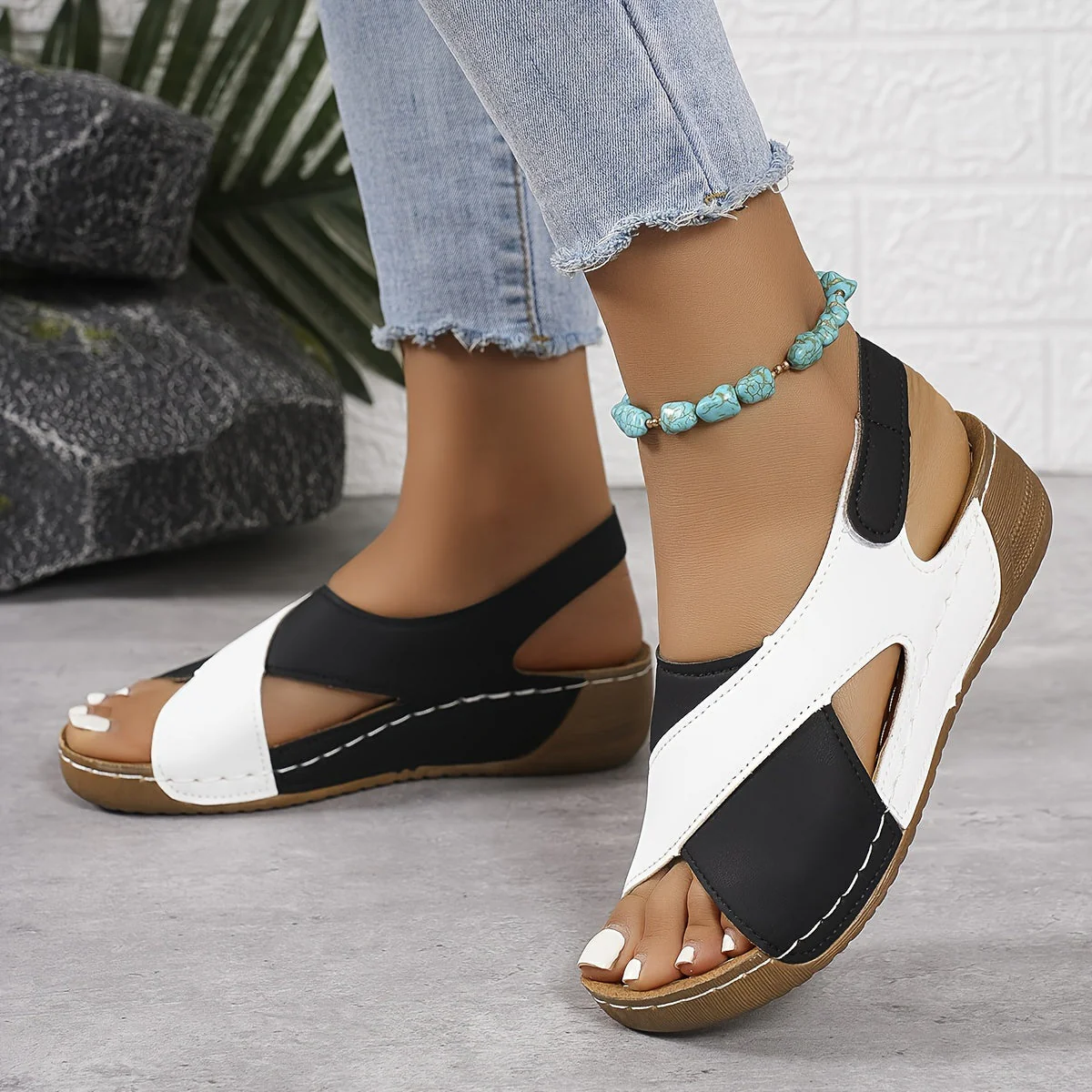 Damen Komfort-Sandalen mit Keilsohle für Freizeit und Sommer - Image 6