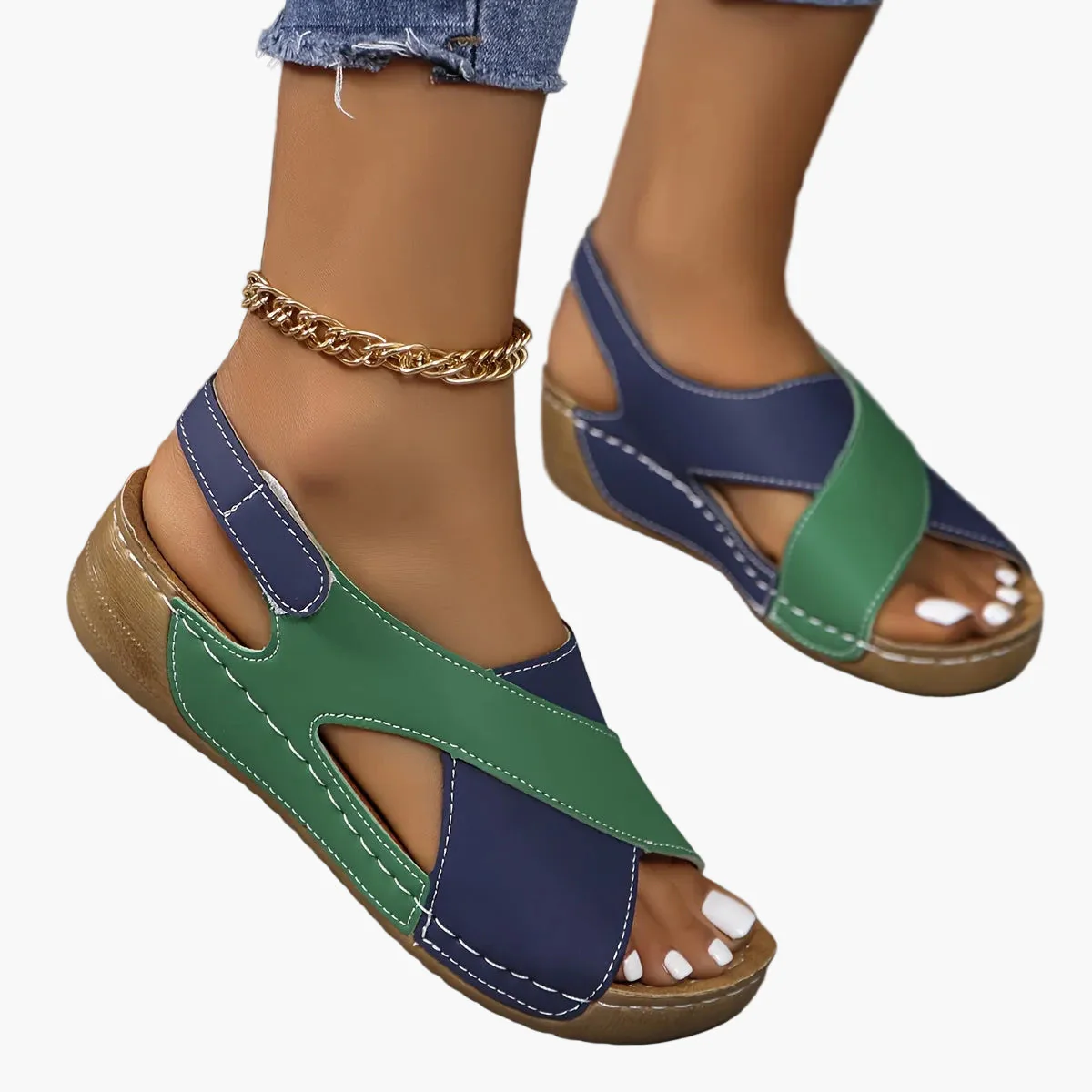 Damen Komfort-Sandalen mit Keilsohle für Freizeit und Sommer - Image 7